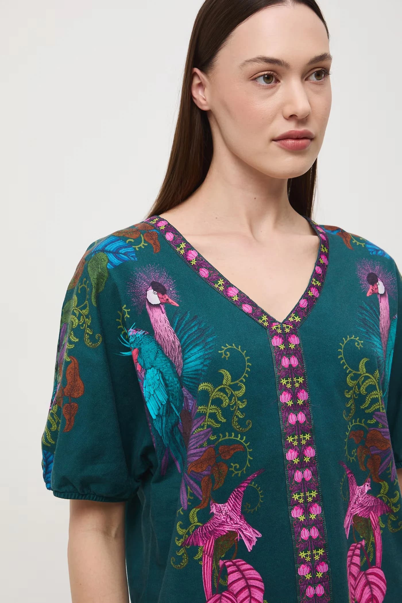 Женская хлопковая футболка оверсайз - фото 5