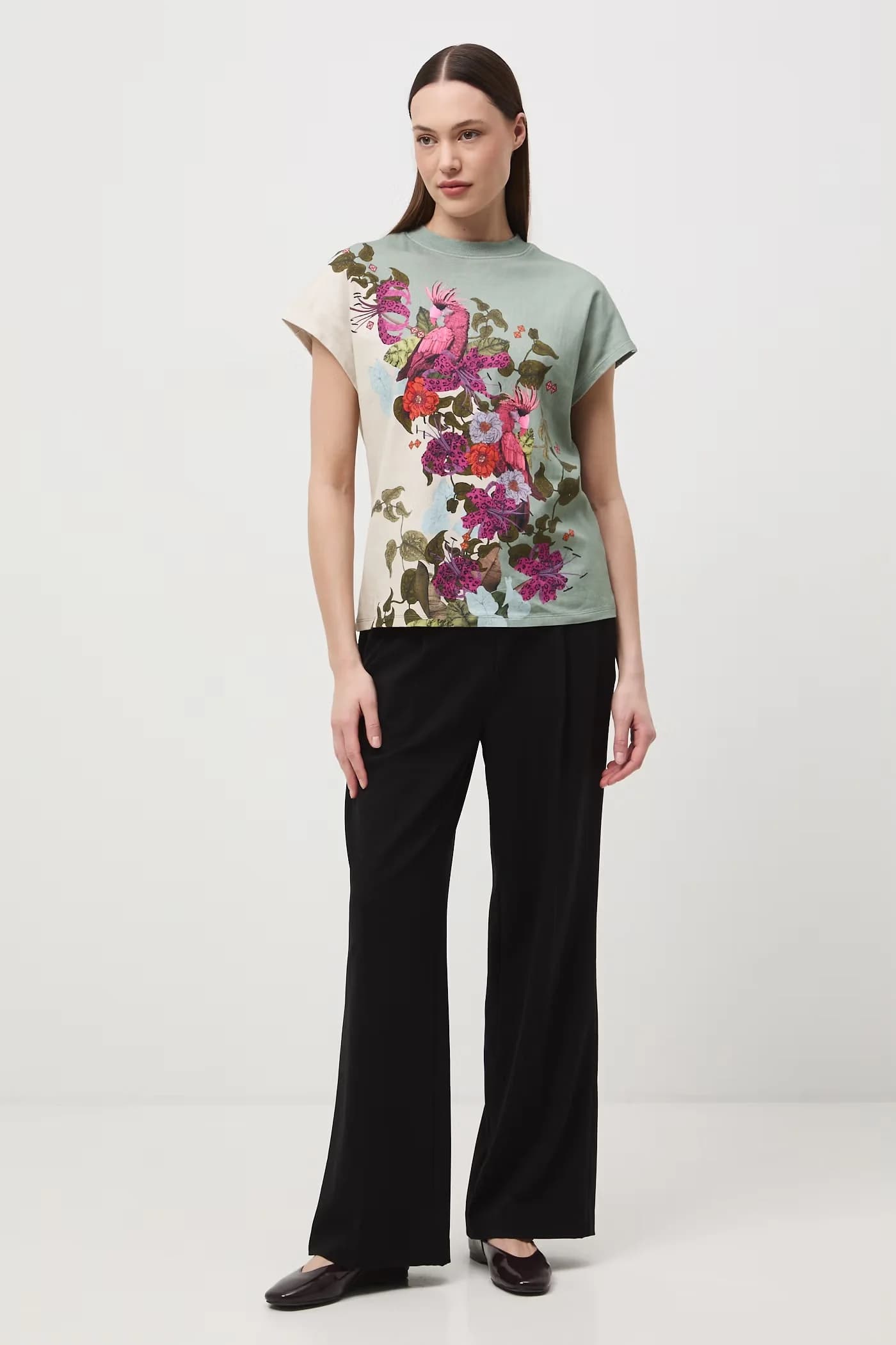 Женская хлопковая футболка - фото 2