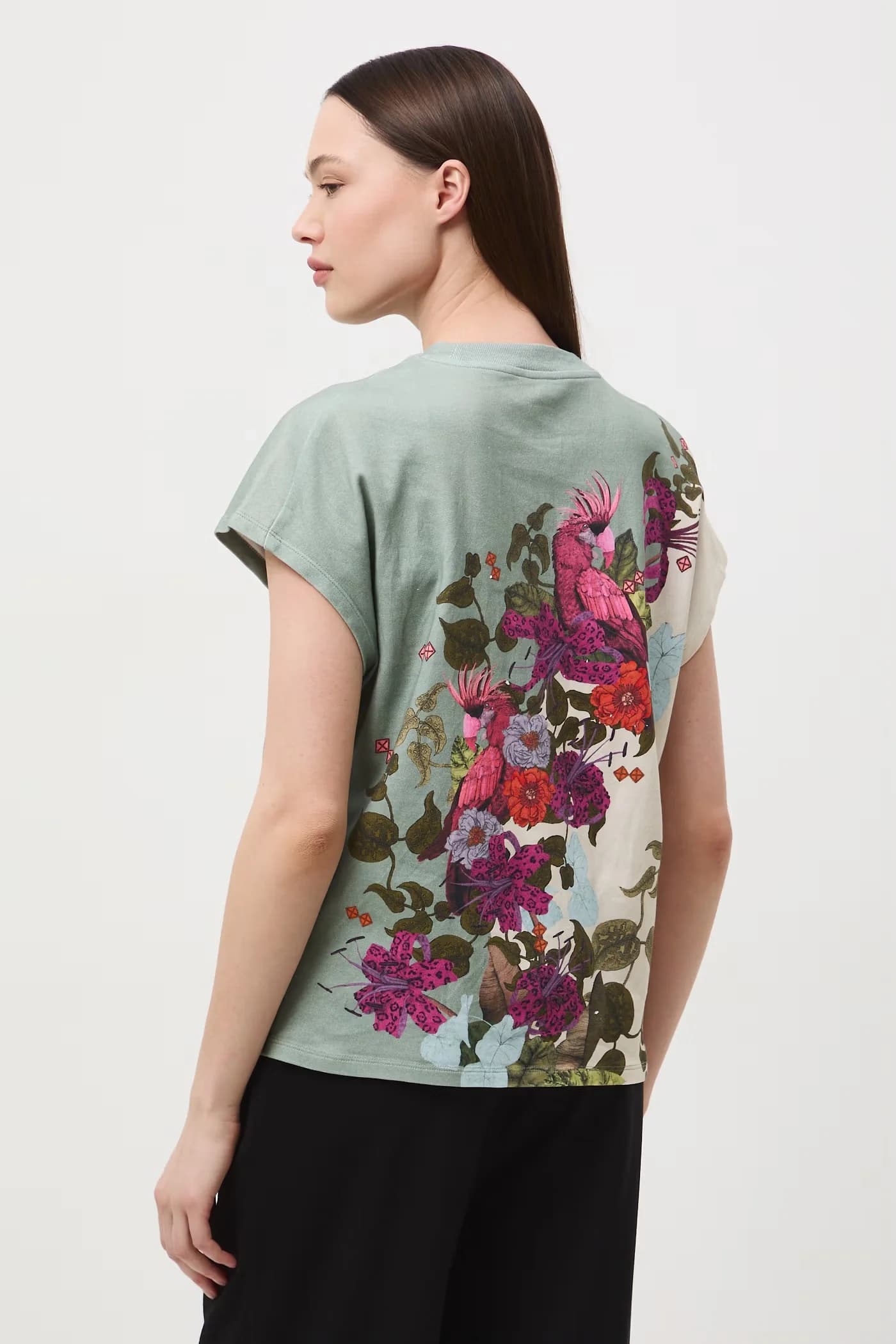 Женская хлопковая футболка - фото 4