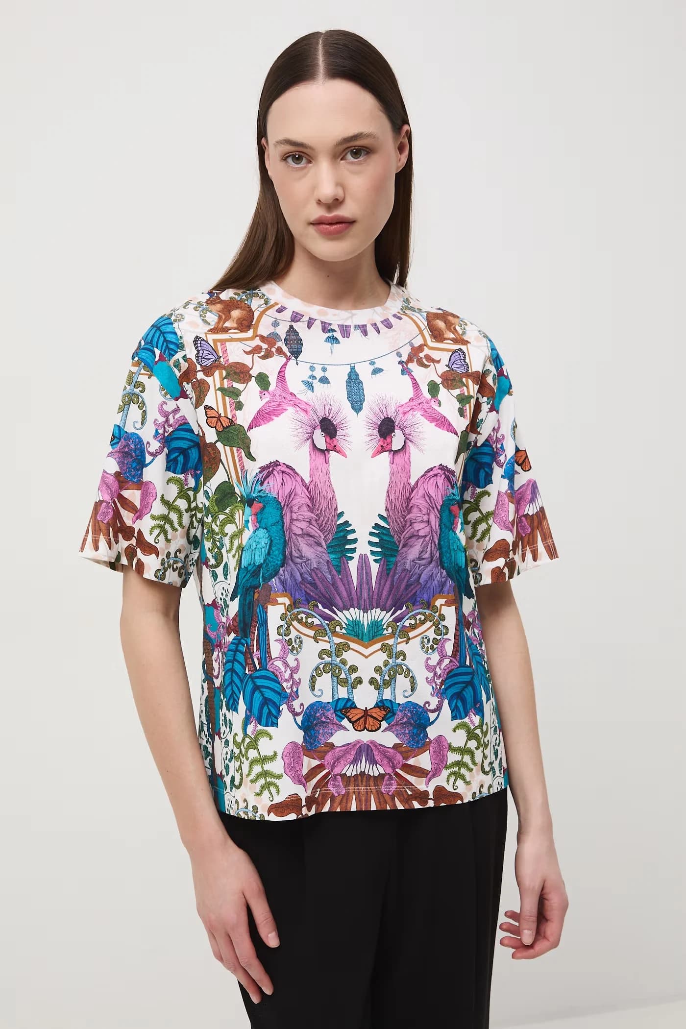 Женская хлопковая футболка оверсайз - фото 2