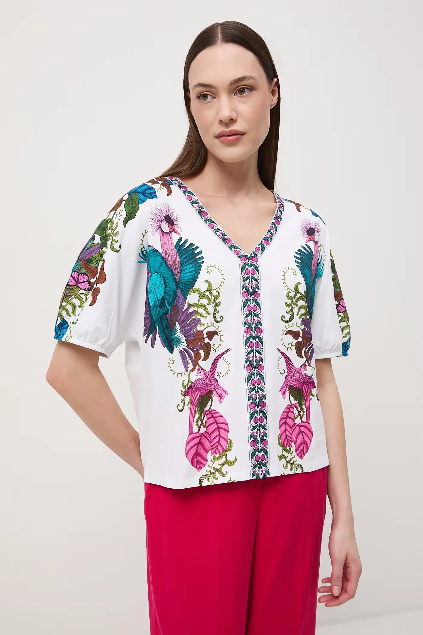 Женская хлопковая футболка оверсайз - фото 2