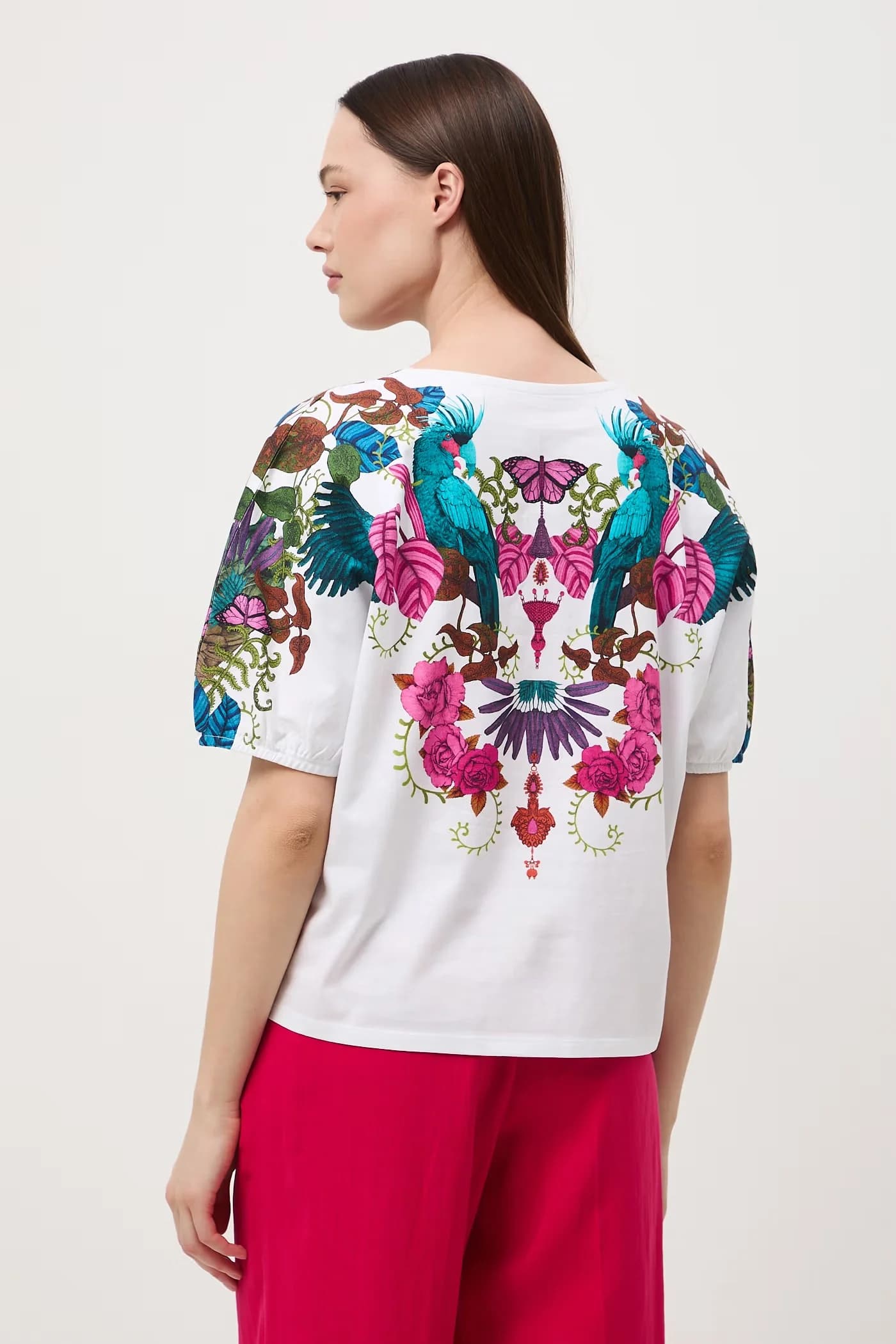 Женская хлопковая футболка оверсайз - фото 4