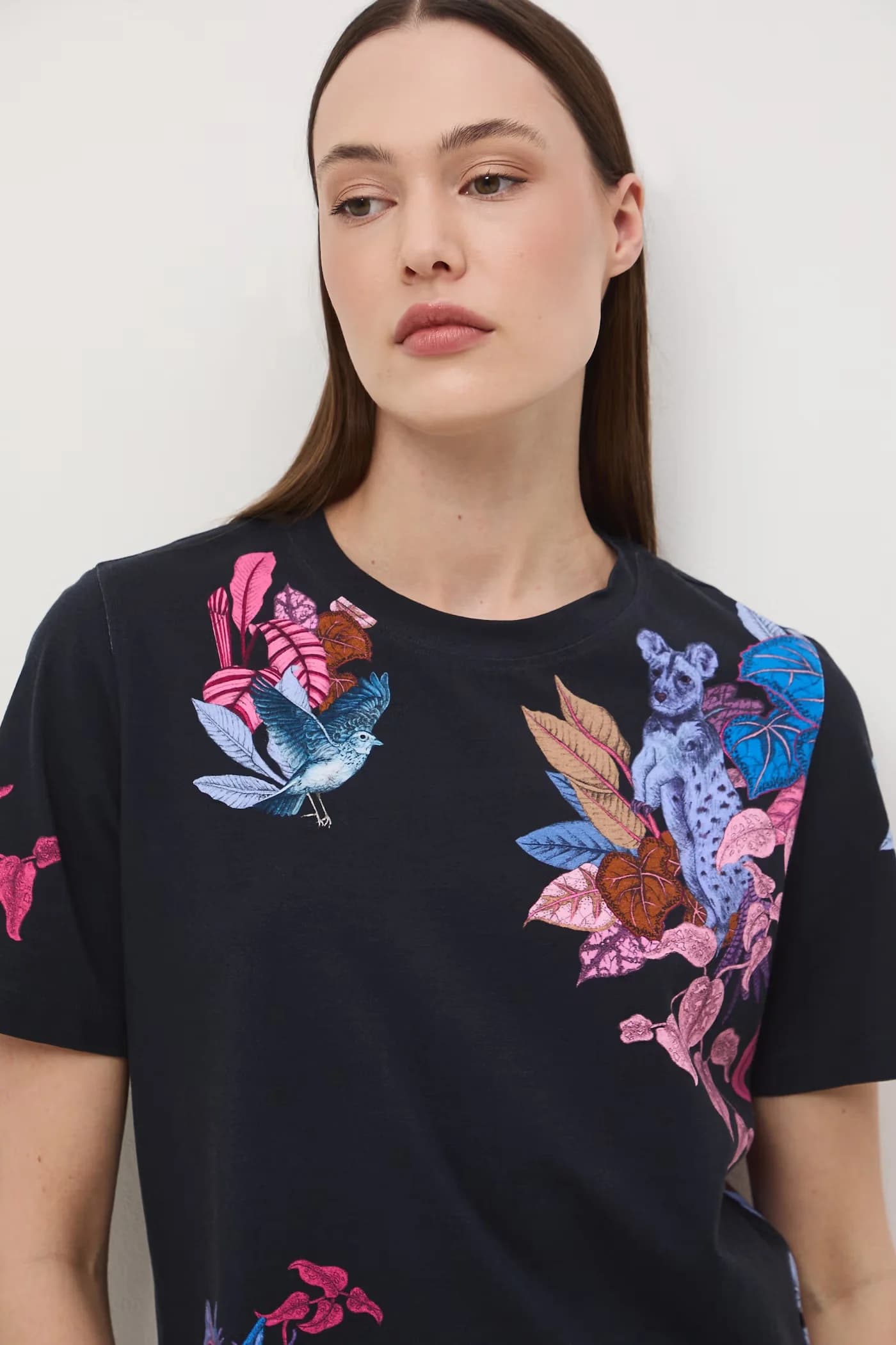 Женская хлопковая футболка с эластаном - фото 5