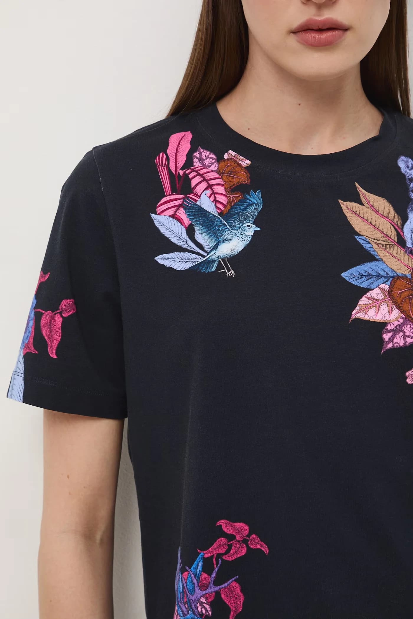 Женская хлопковая футболка с эластаном - фото 6