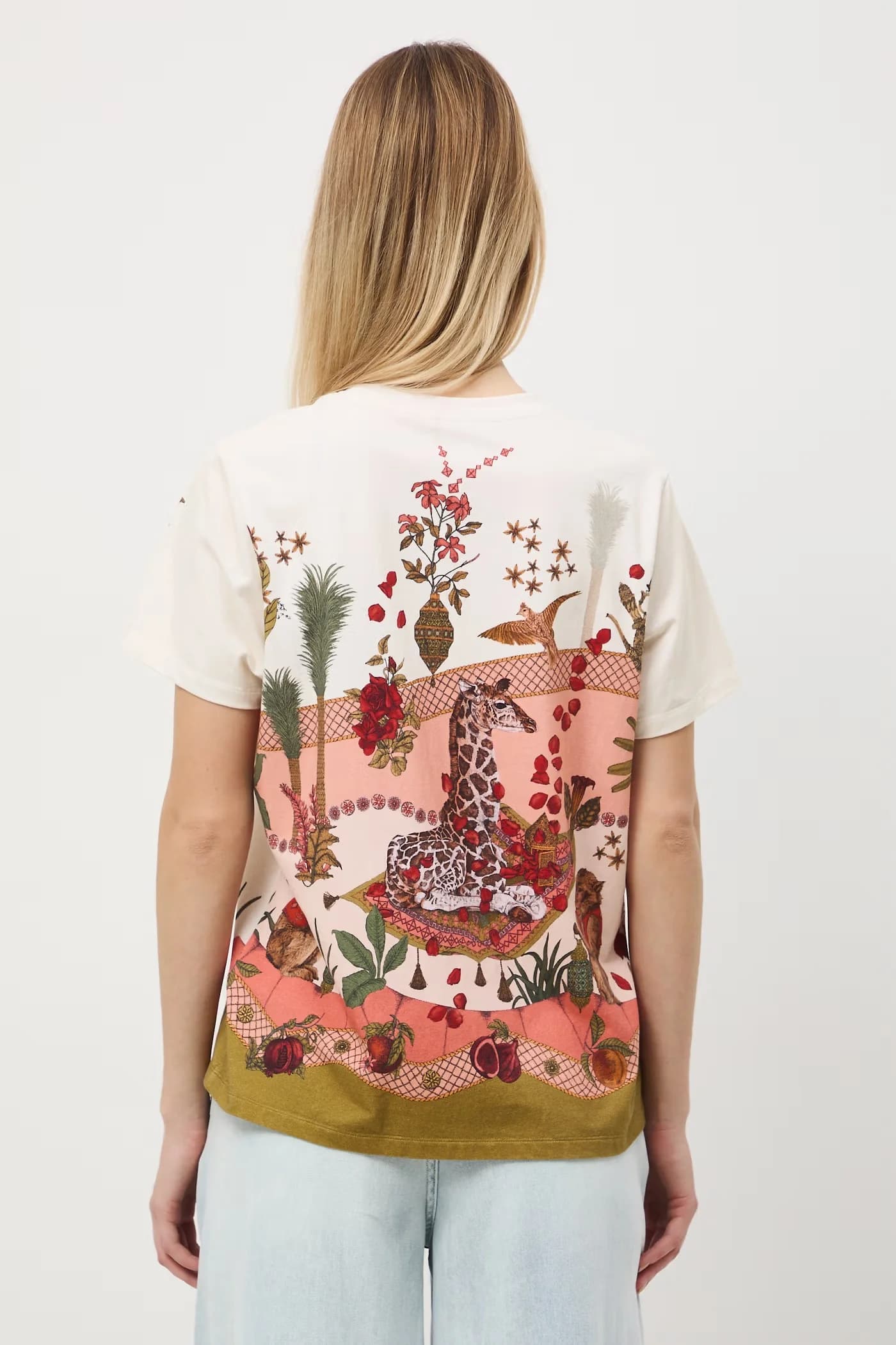 Женская хлопковая футболка с эластаном - фото 4