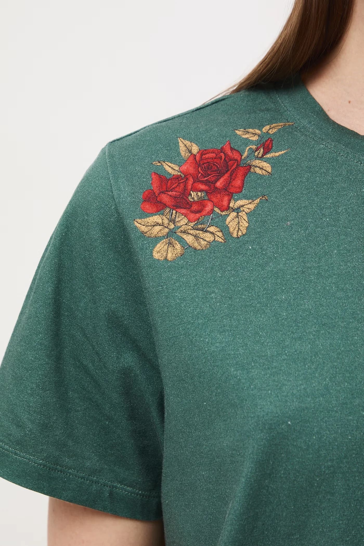 Женская хлопковая футболка с эластаном - фото 6