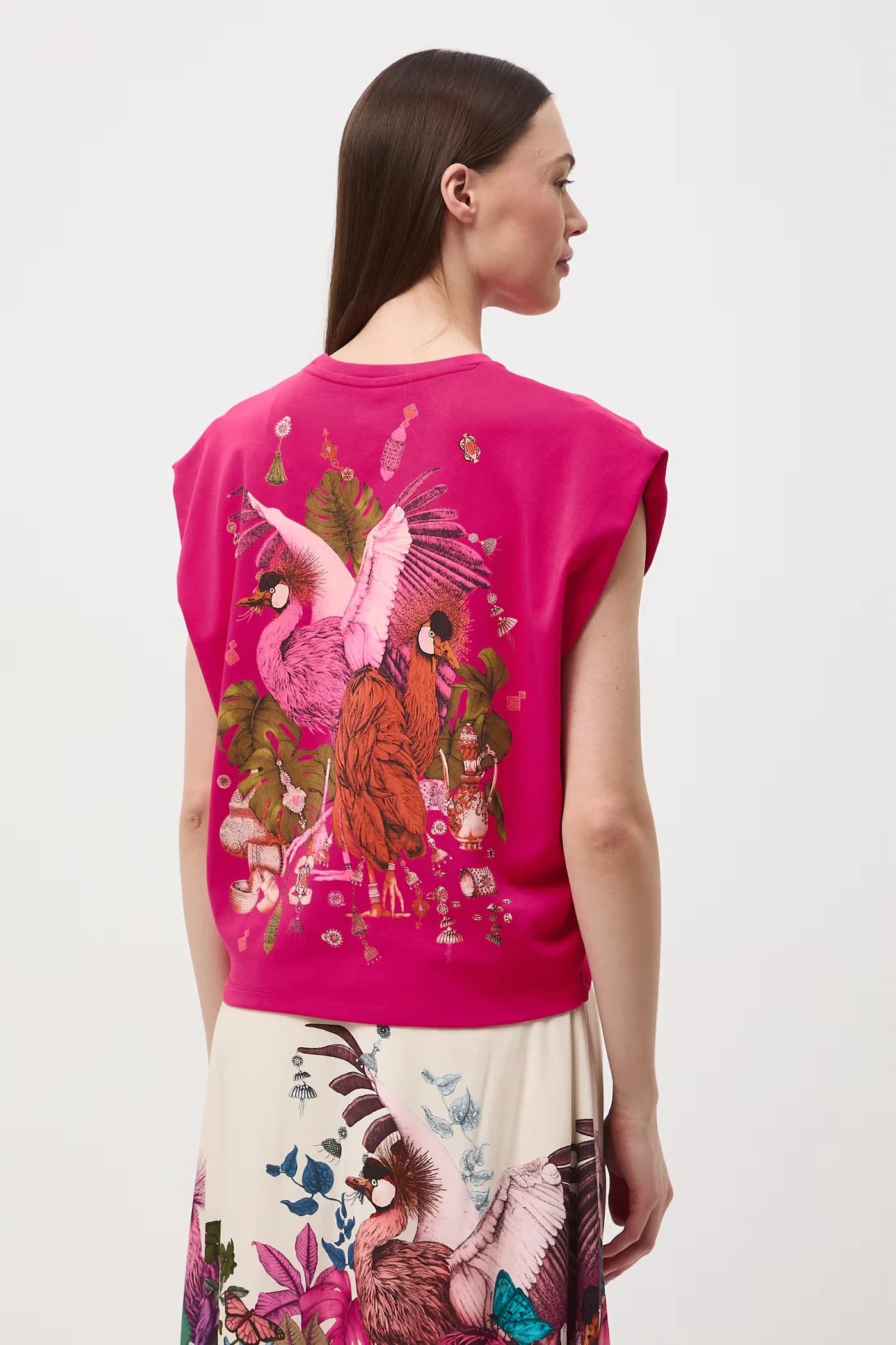 Женская футболка оверсайз из хлопка с эластаном - фото 3