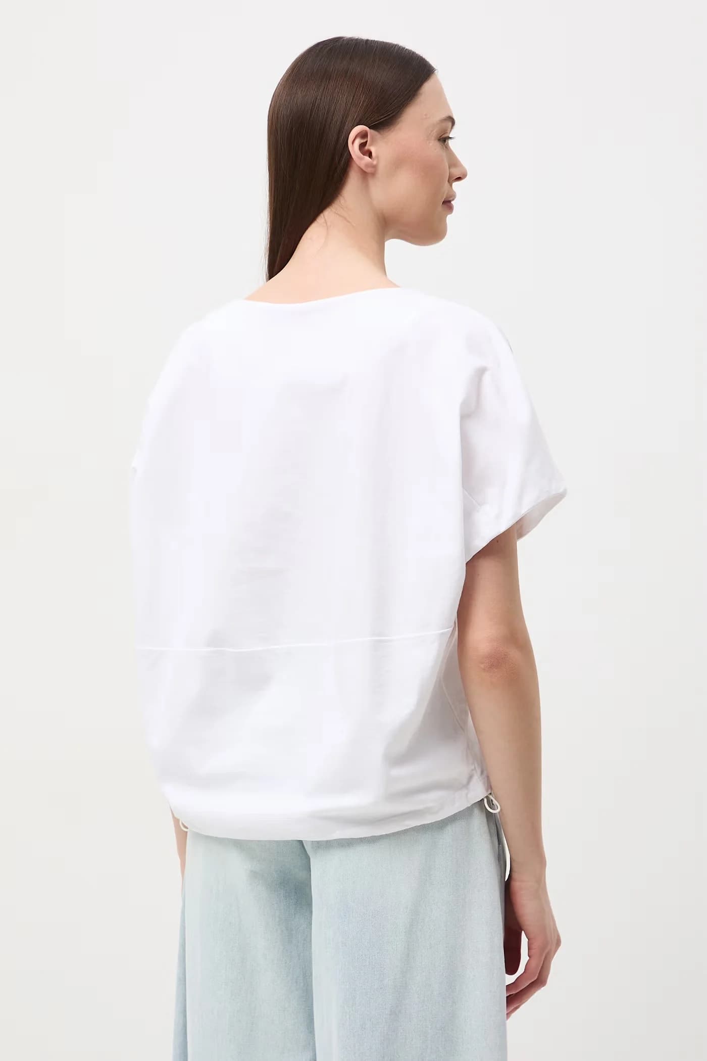 Женская хлопковая футболка оверсайз - фото 4