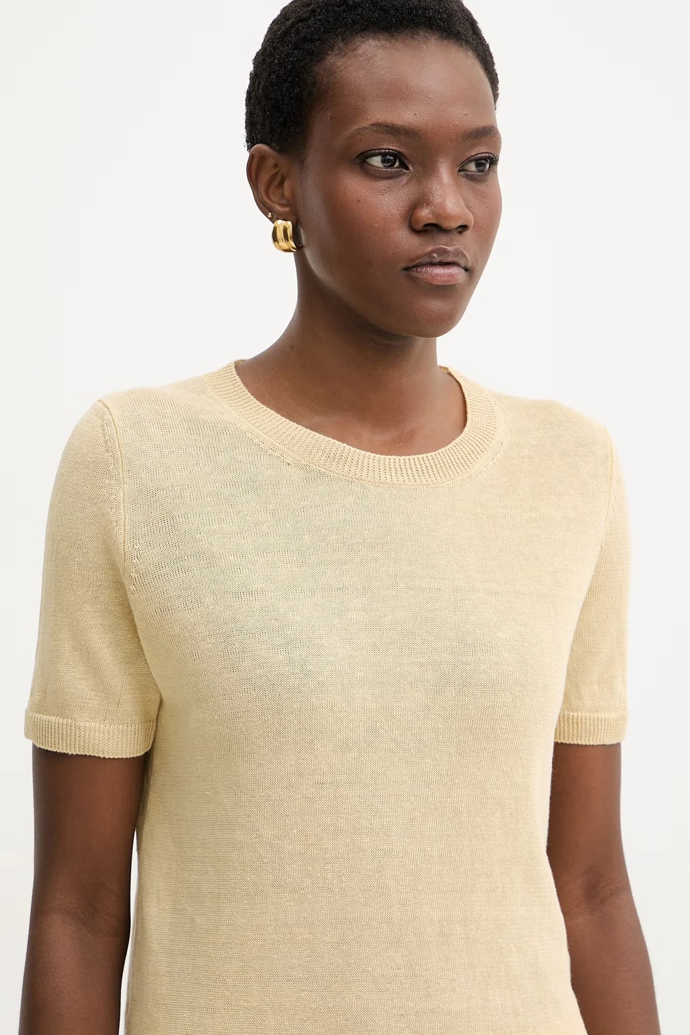 PANCONE женская льняная футболка - фото 4