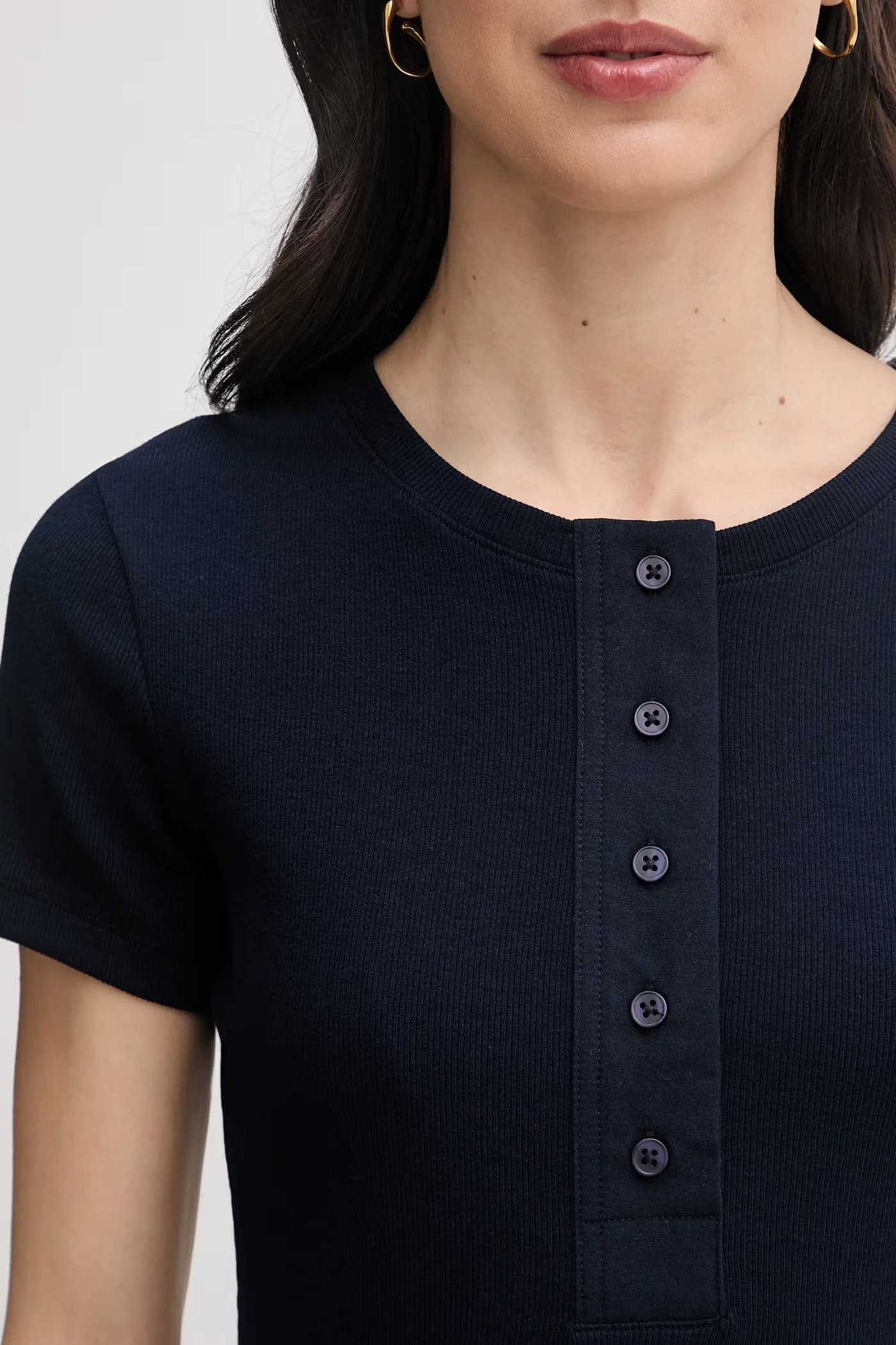 Женская хлопковая футболка с эластаном - фото 5