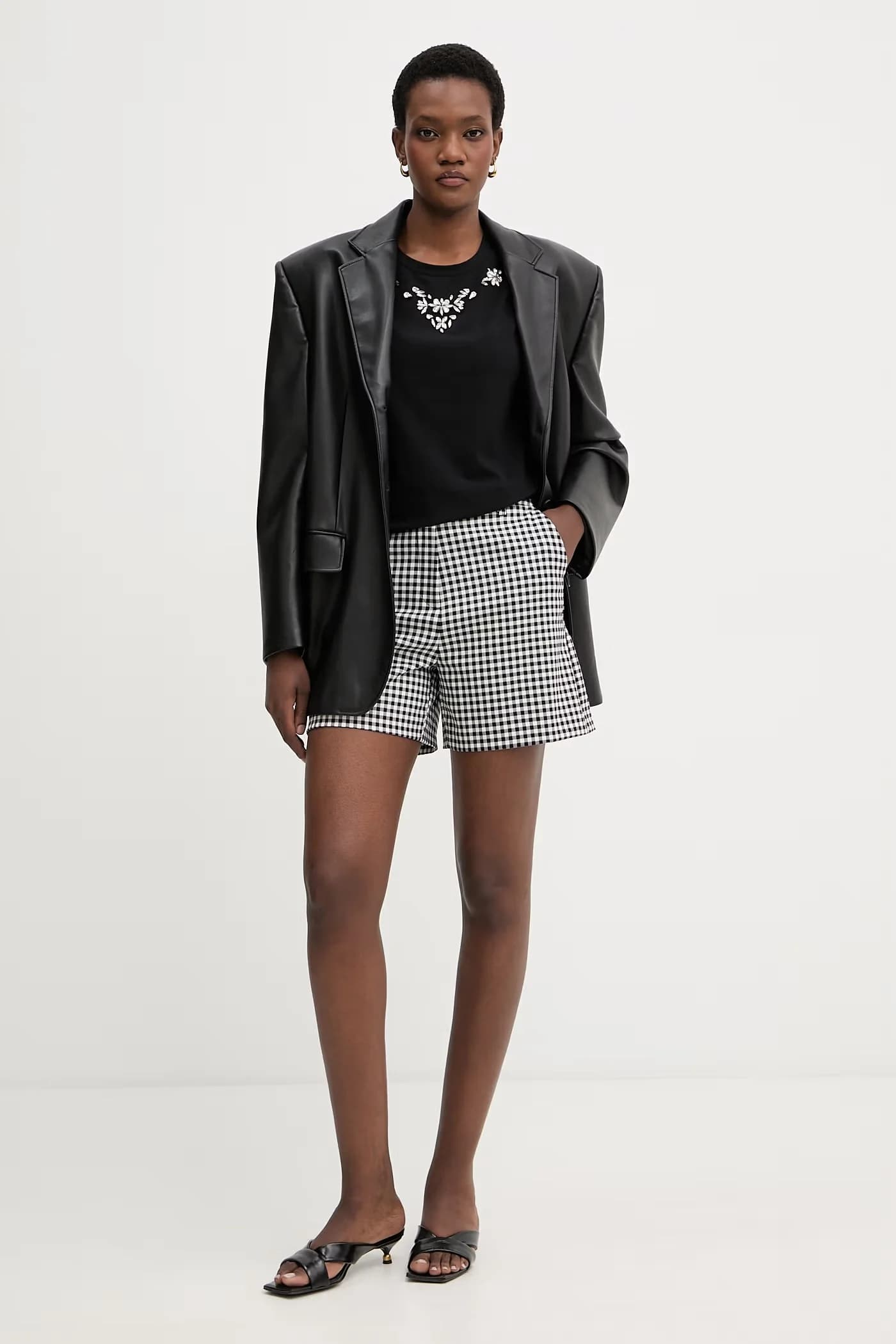 Женская хлопковая футболка с эластаном - фото 2