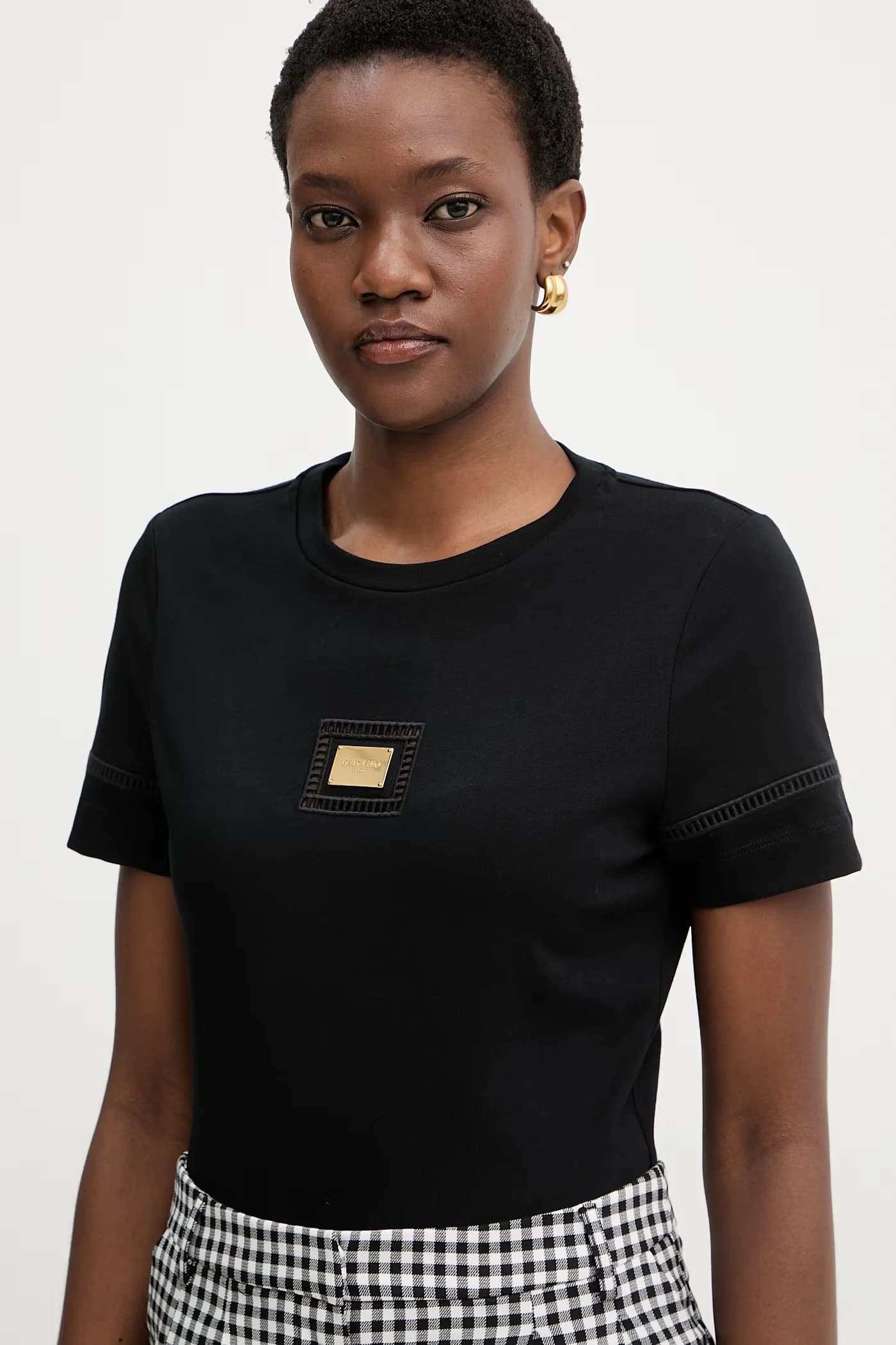 МИНА женская хлопковая футболка - фото 4