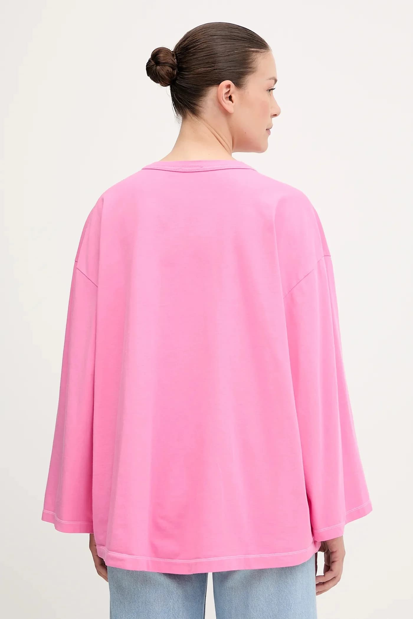 Хлопковая рубашка с длинным рукавом - фото 3