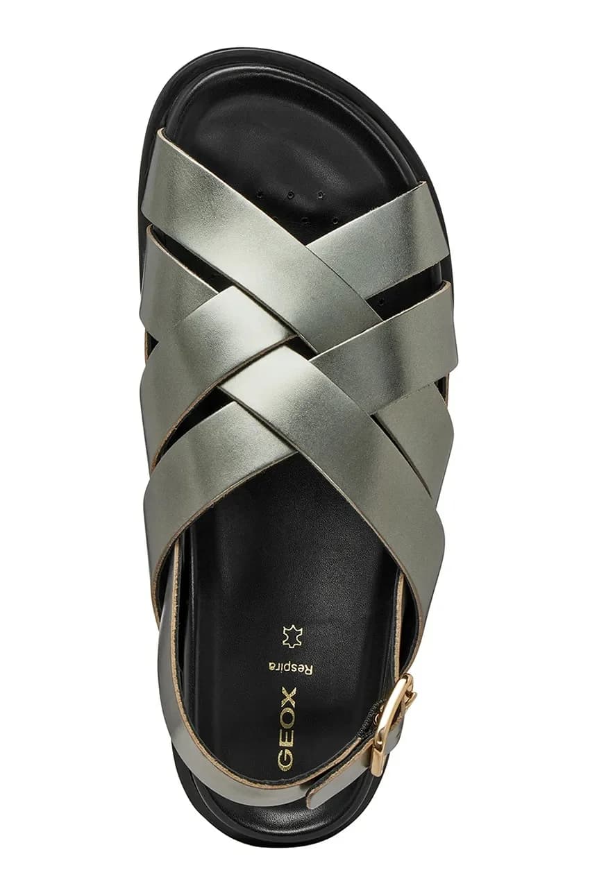 Женские кожаные босоножки с вырезами AELASH - фото 5