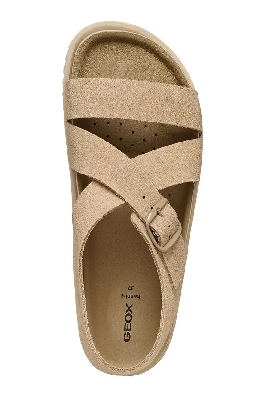 Женские кожаные босоножки на открытой пятке D SANDYBETT - фото 5