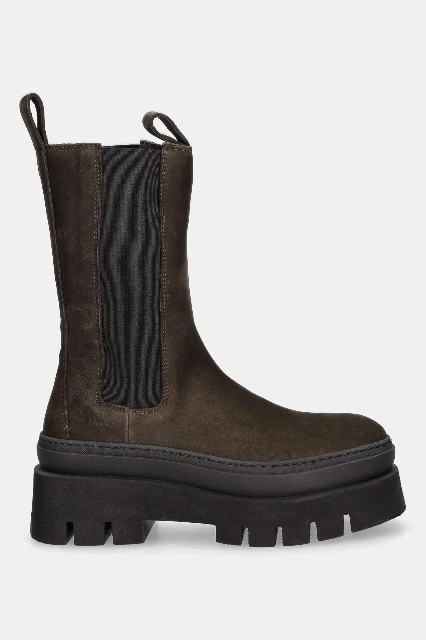 Нубуковые ботинки челси - фото 2