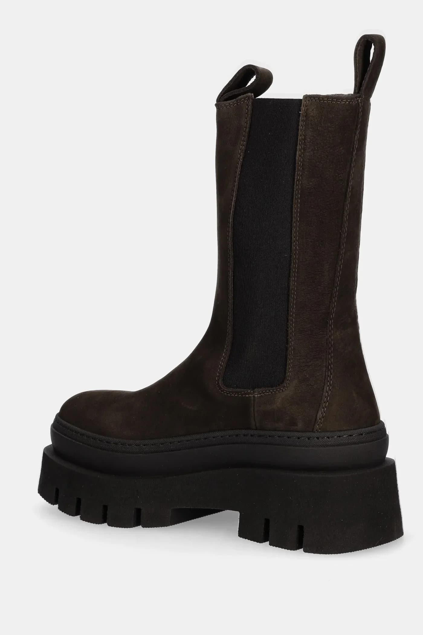 Нубуковые ботинки челси - фото 3