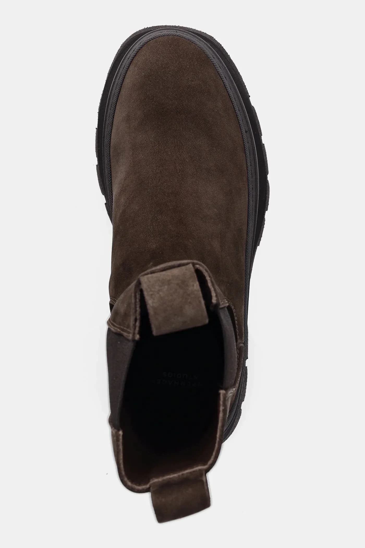 Нубуковые ботинки челси - фото 4