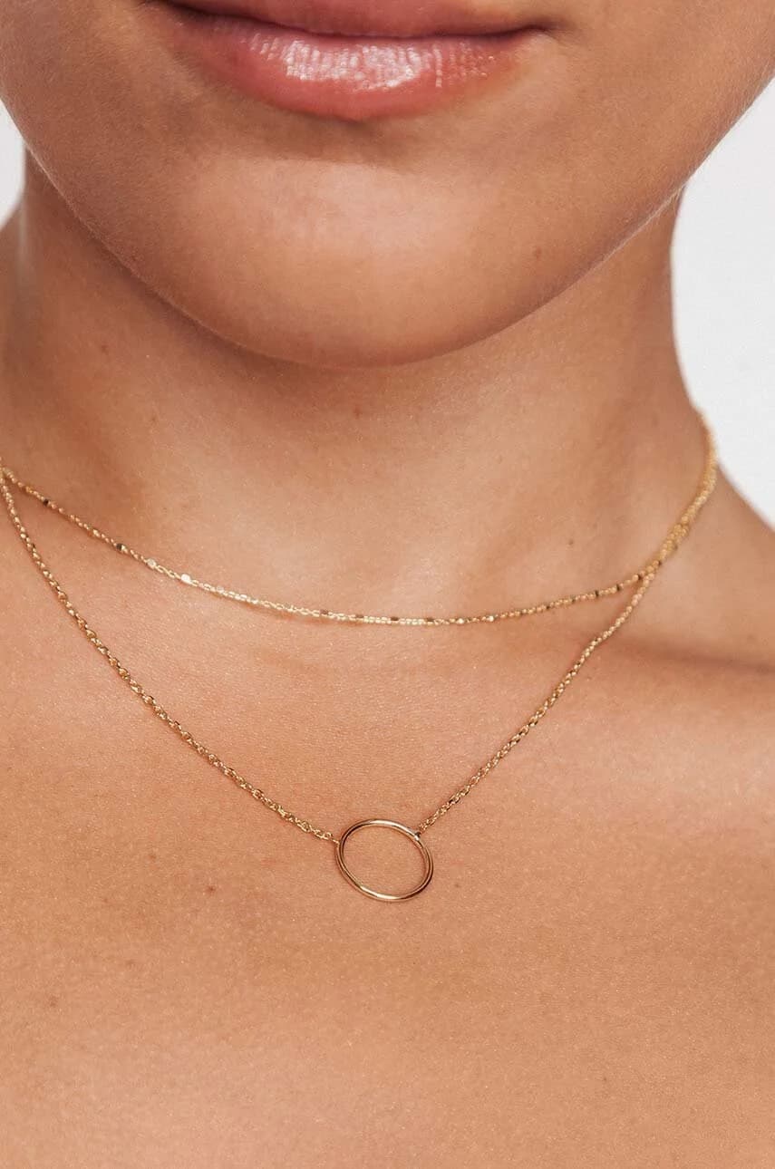 колье COSMO из позолоченного серебра - фото 3