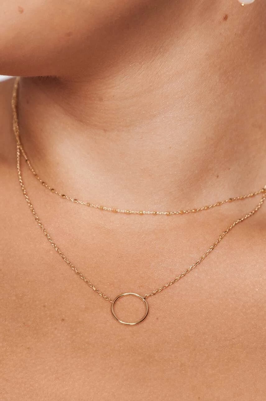 колье COSMO из позолоченного серебра - фото 4