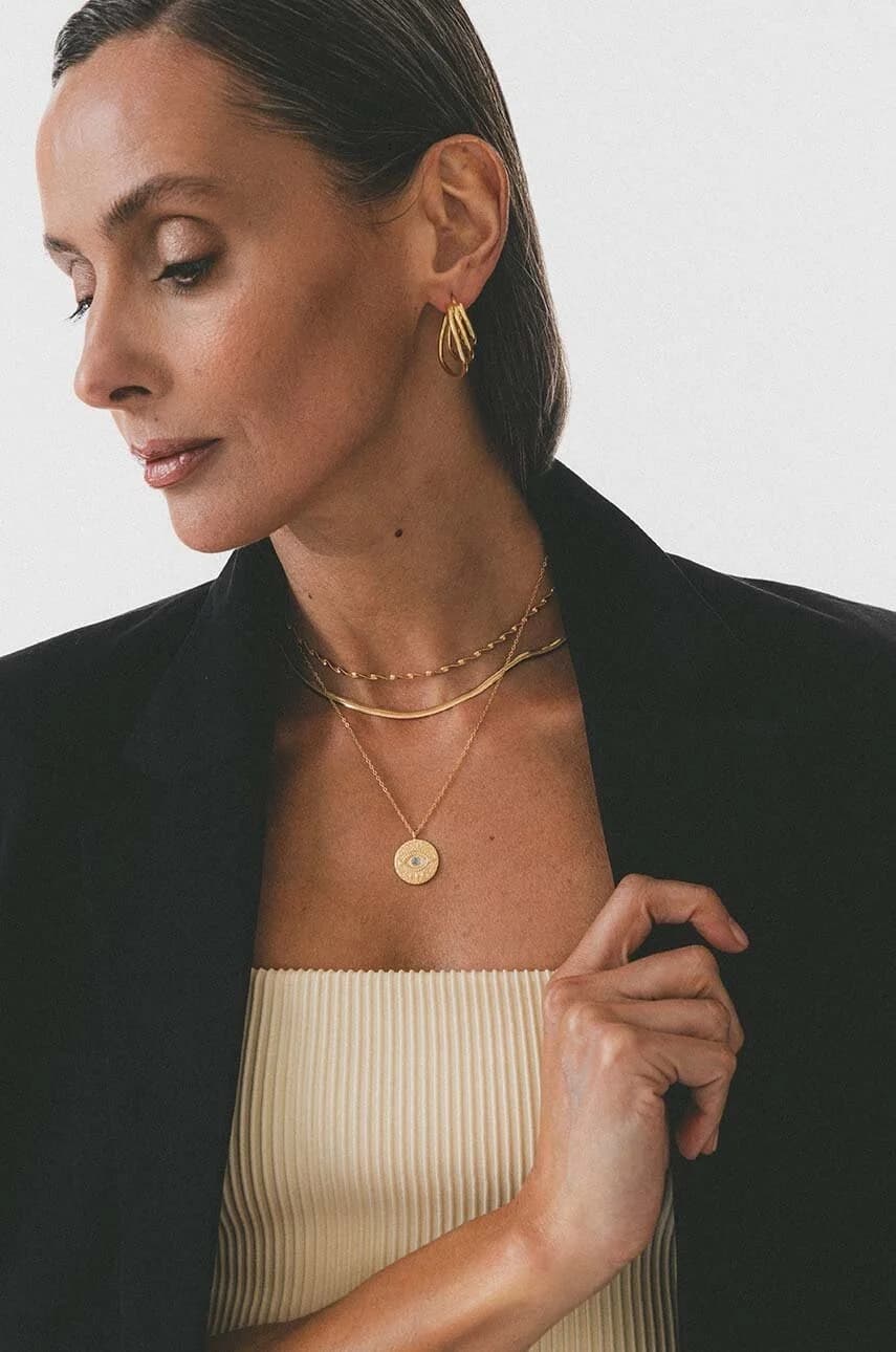 ВИНТАЖНОЕ серебряное позолоченное колье - фото 4