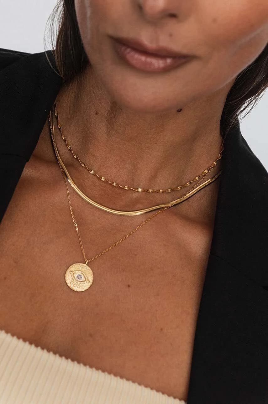 ВИНТАЖНОЕ серебряное позолоченное колье - фото 5