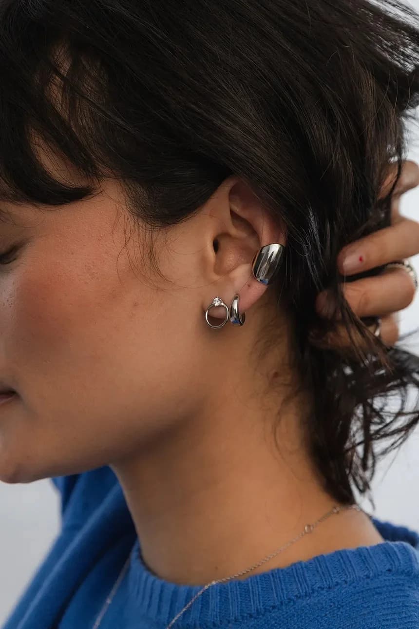 ГЛАМУРНЫЕ серебряные серьги - фото 2