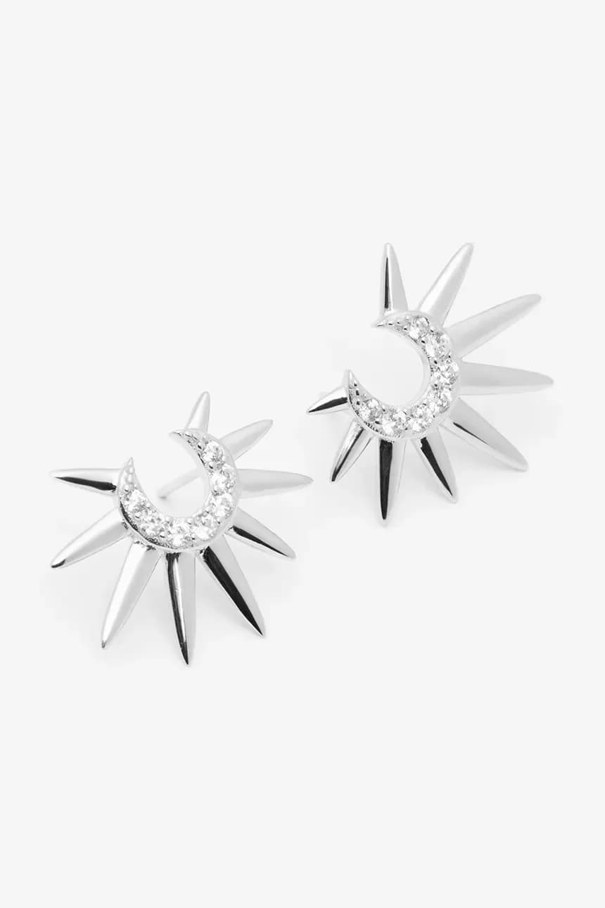 серебряные серьги НЕБО - фото 2