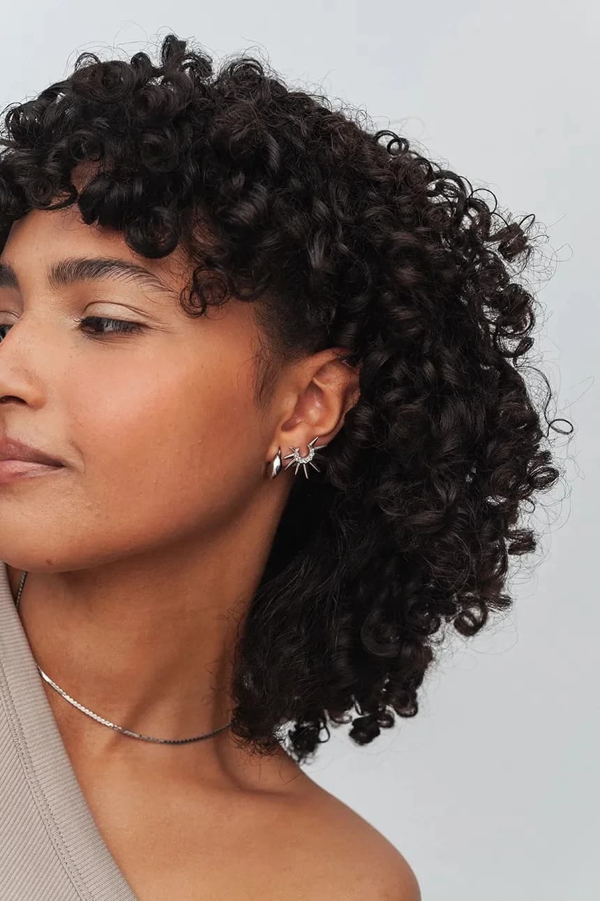 серебряные серьги НЕБО - фото 4