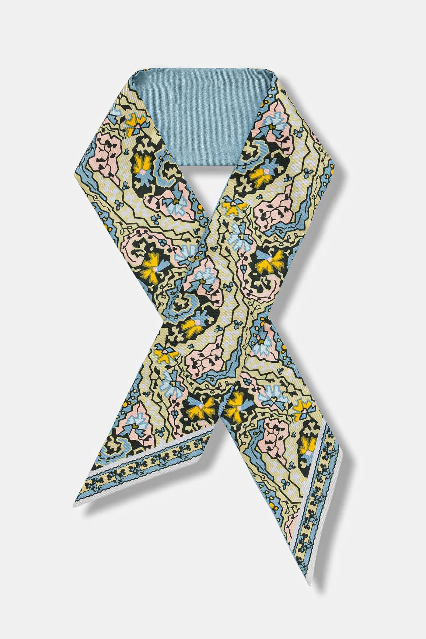 Шелковый шарф Dream с узором пейсли - фото 2