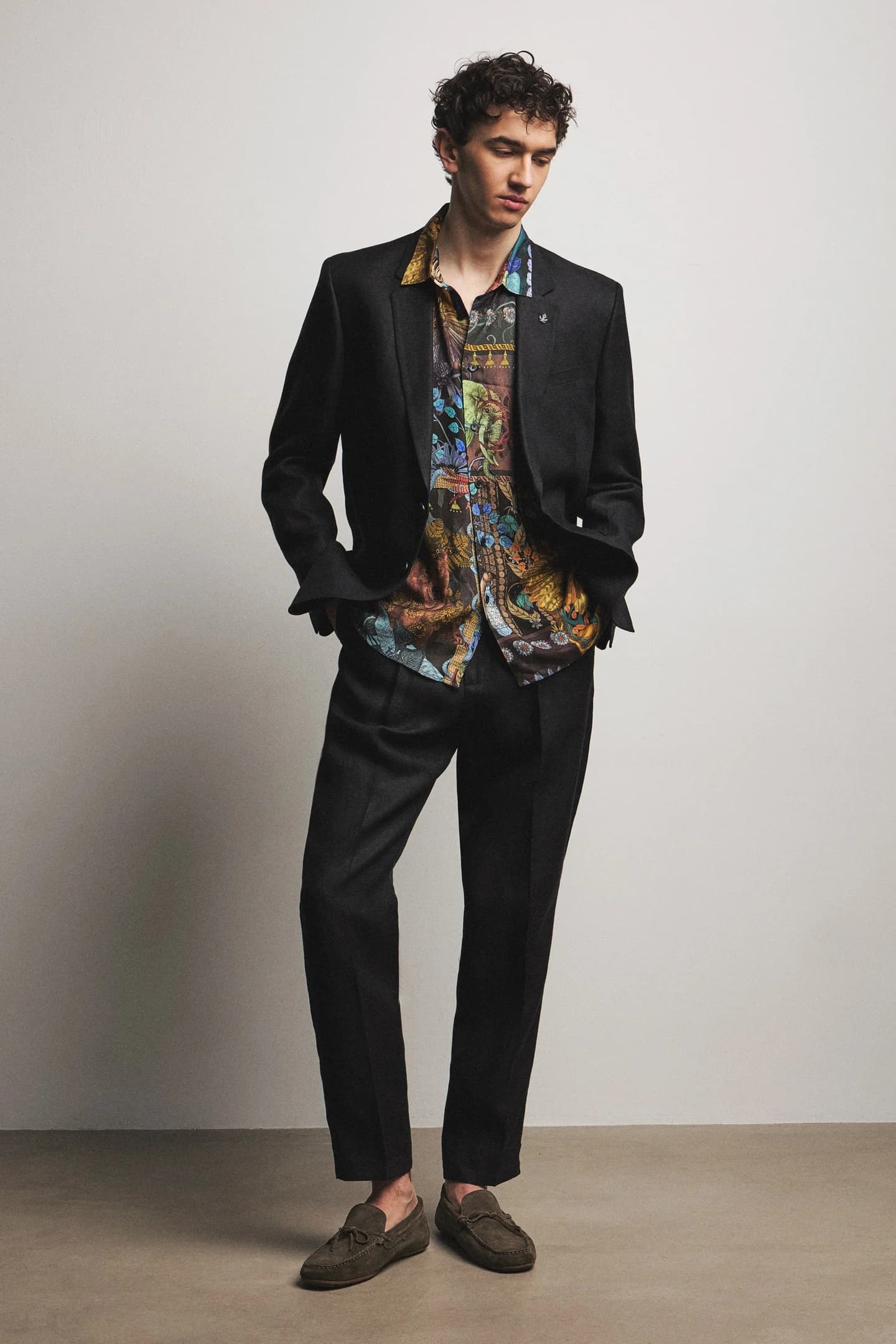 Мужская рубашка из вискозы