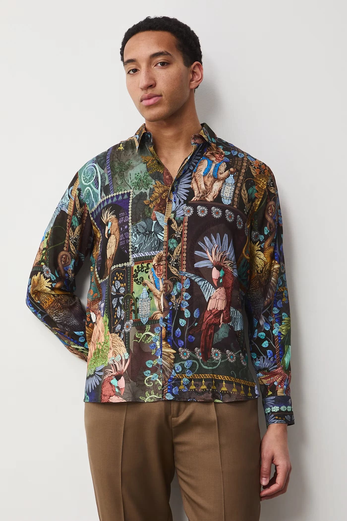 Мужская рубашка из вискозы - фото 2