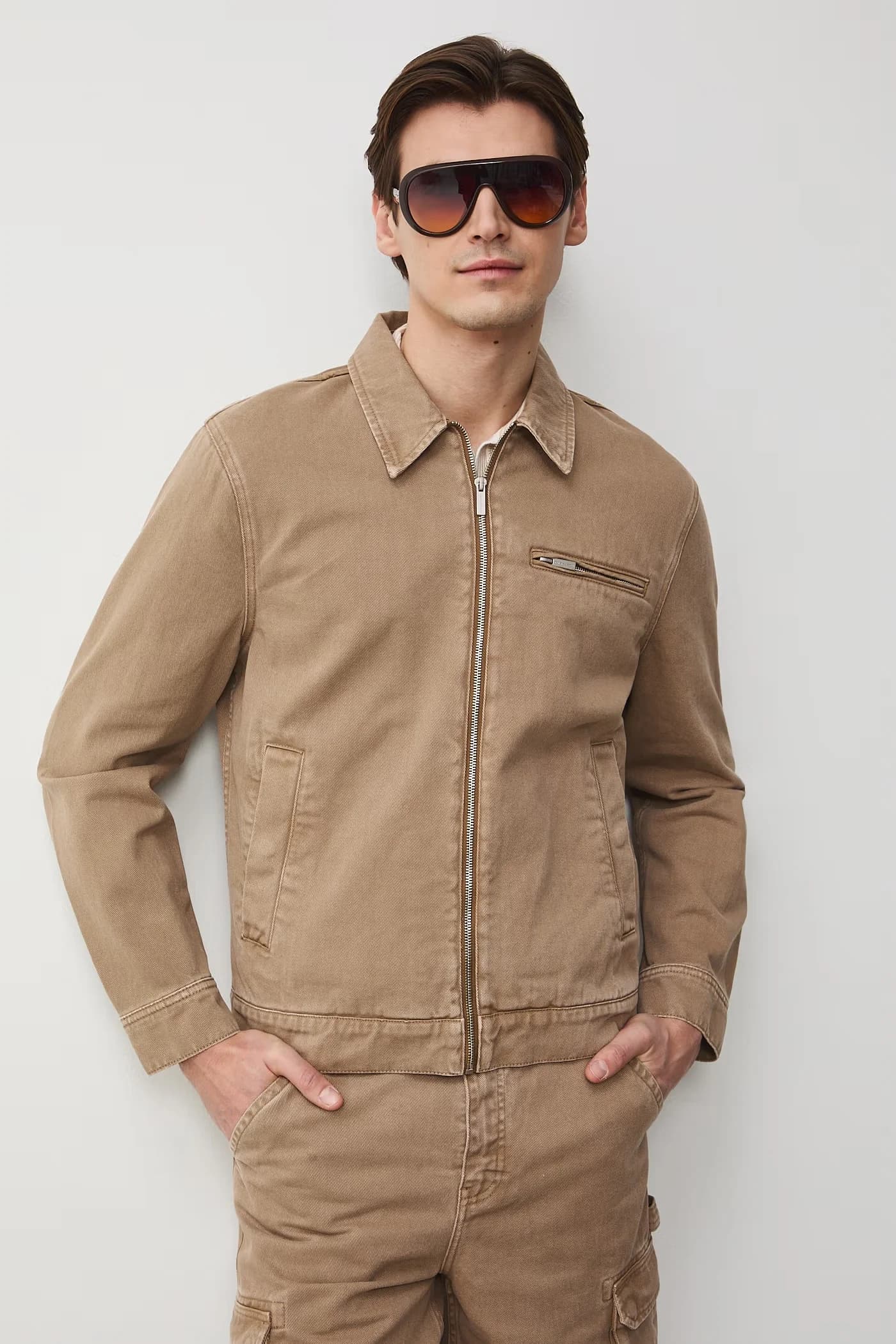 Мужская джинсовая куртка из хлопка