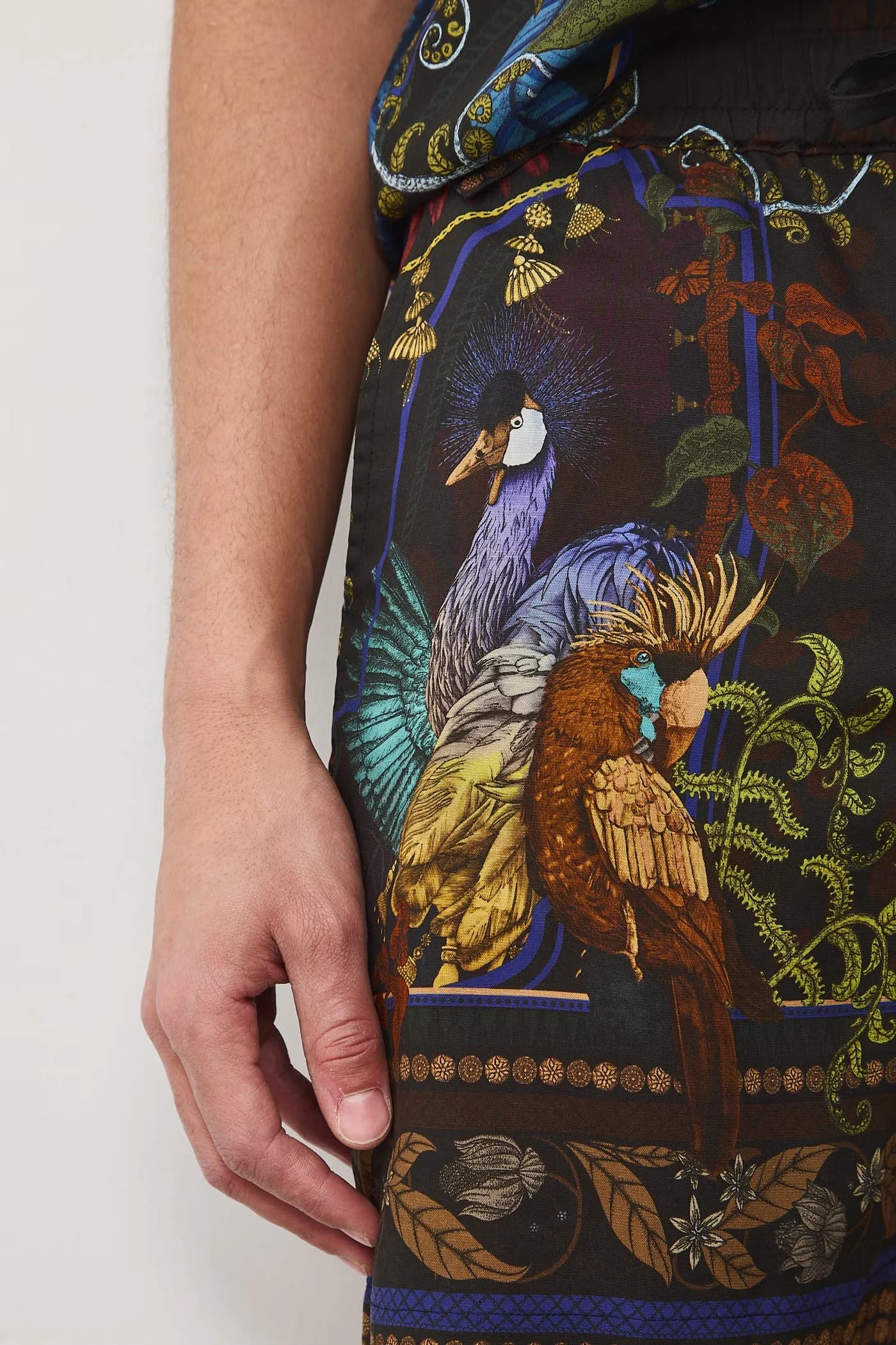 Мужские шорты из смесового льна - фото 4