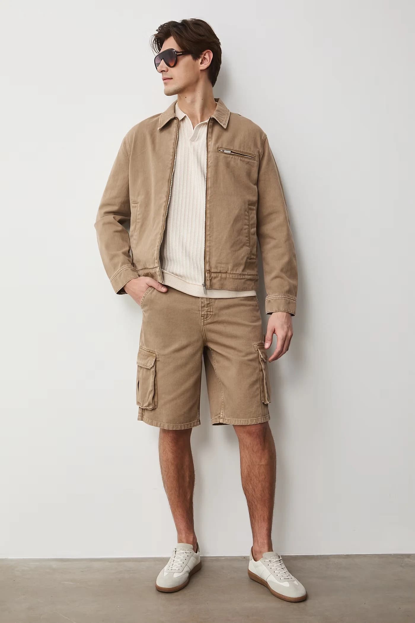 Мужские джинсовые шорты карго