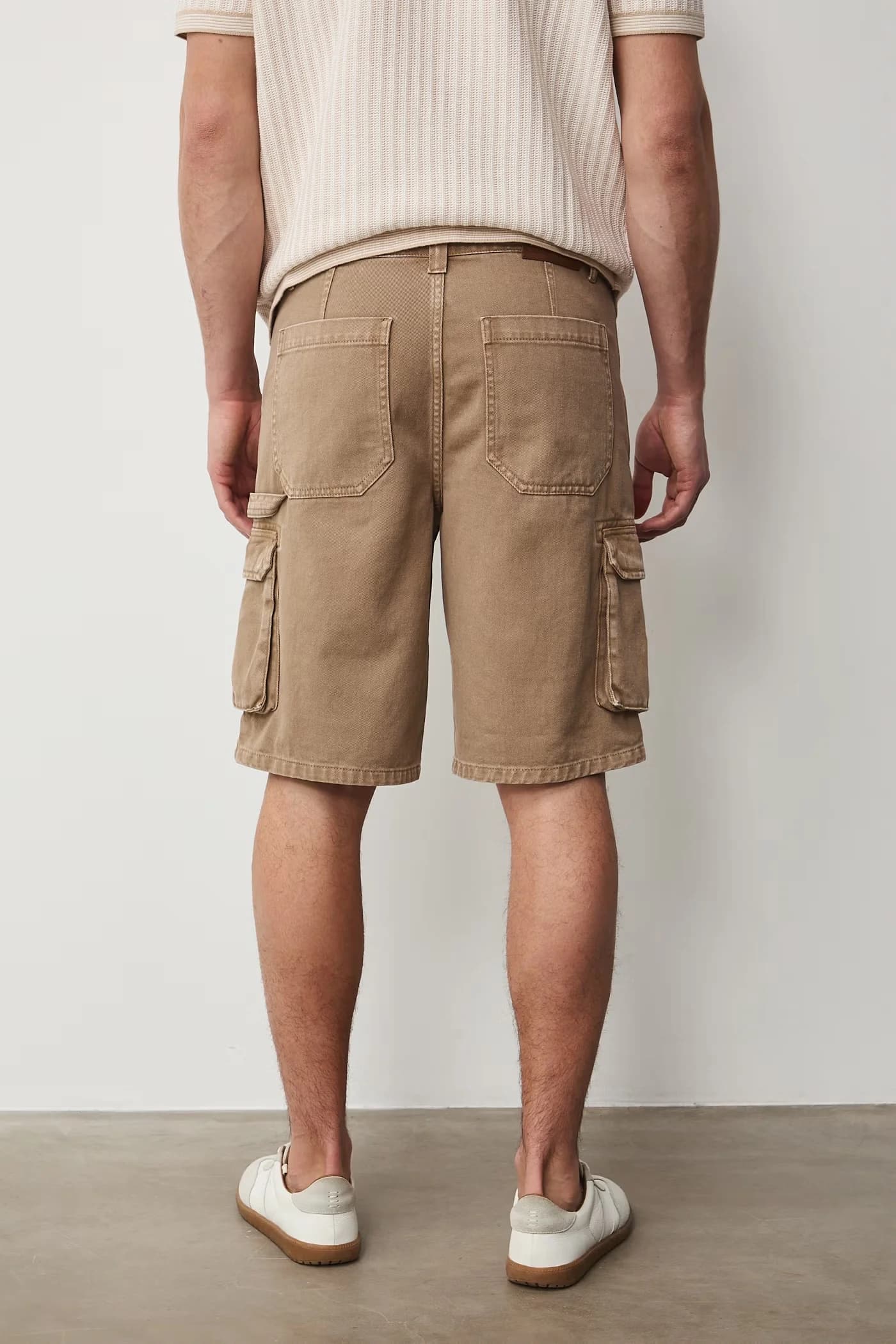 Мужские джинсовые шорты карго - фото 3