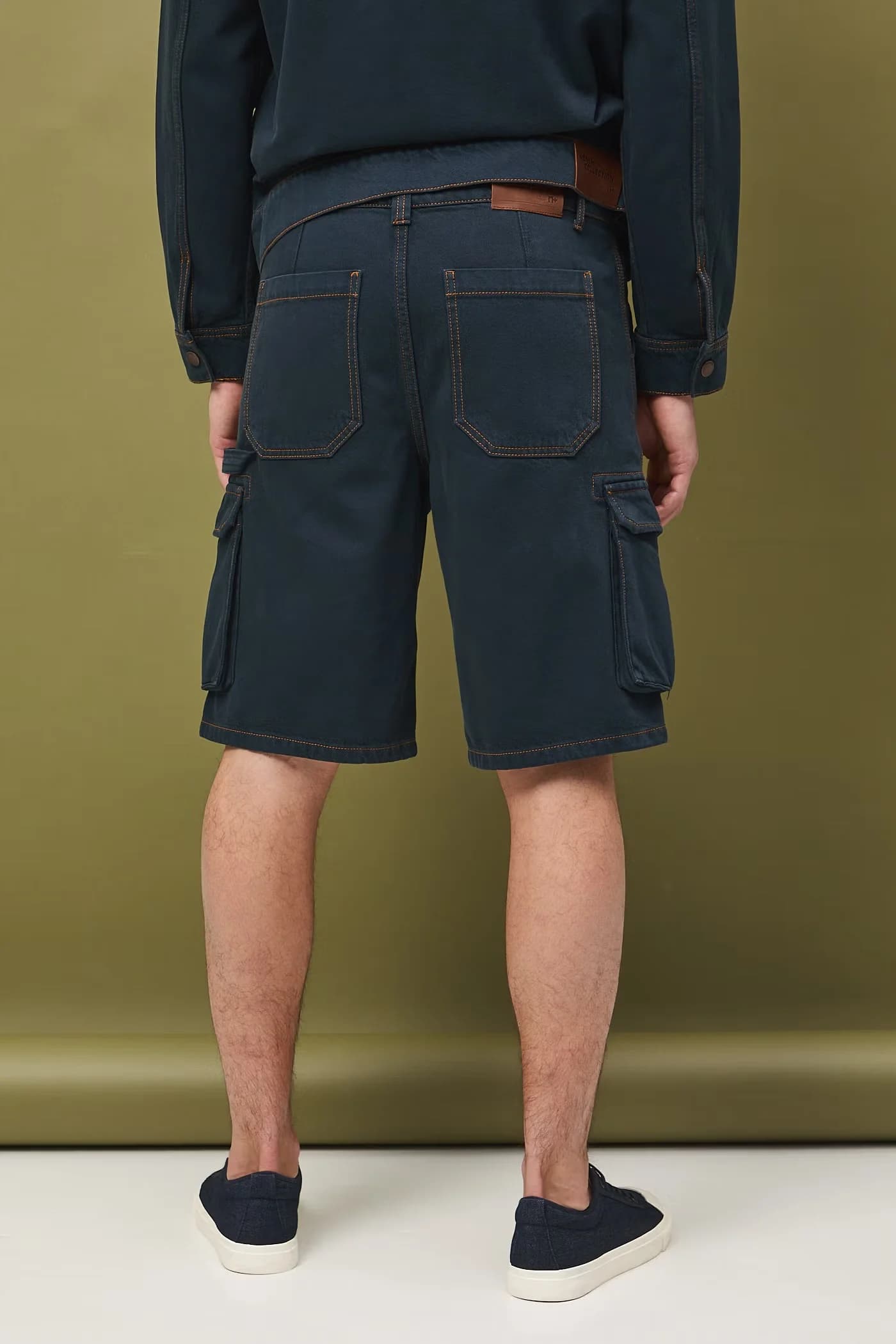 Мужские джинсовые шорты карго - фото 3