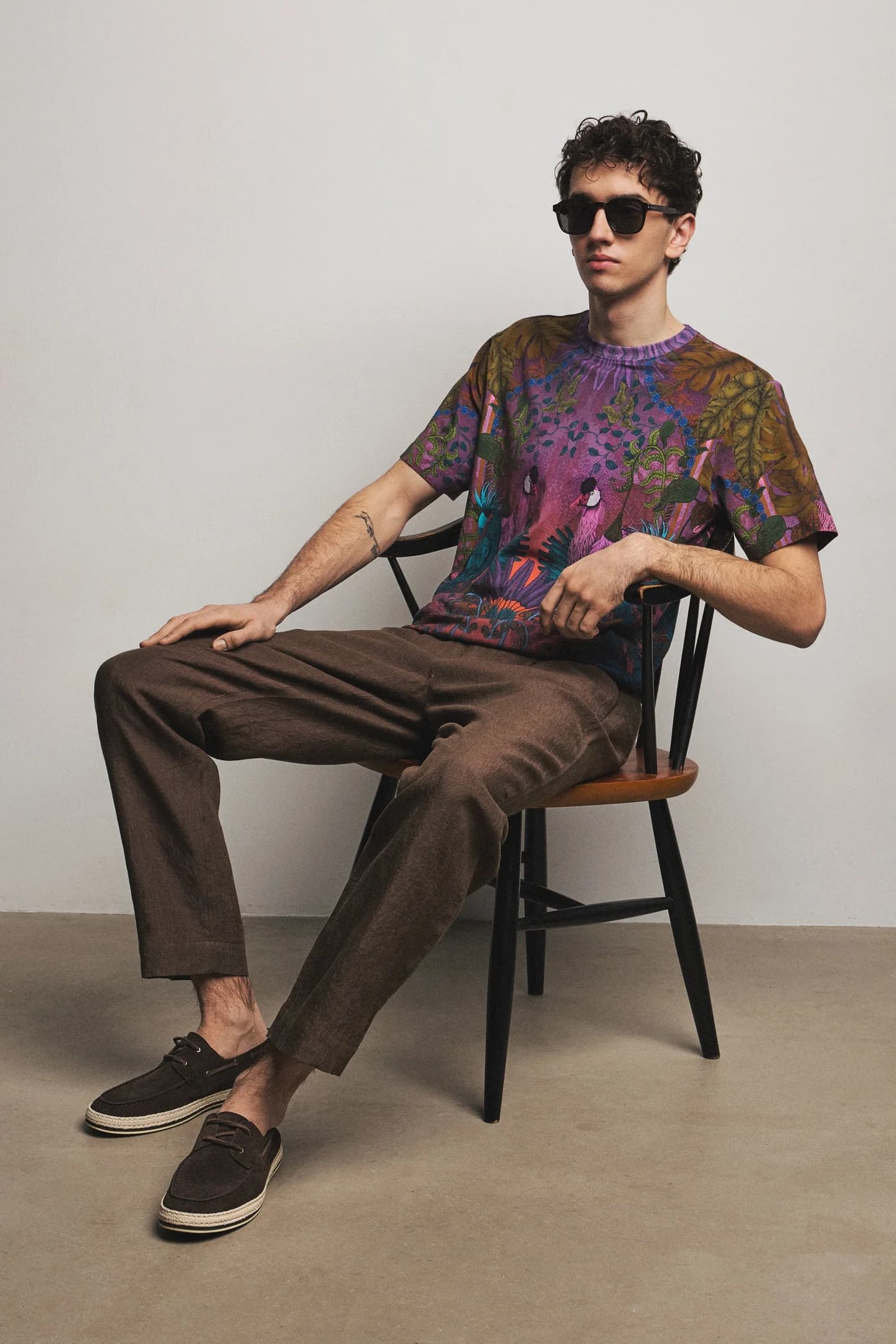 Мужская футболка из хлопка с эластаном