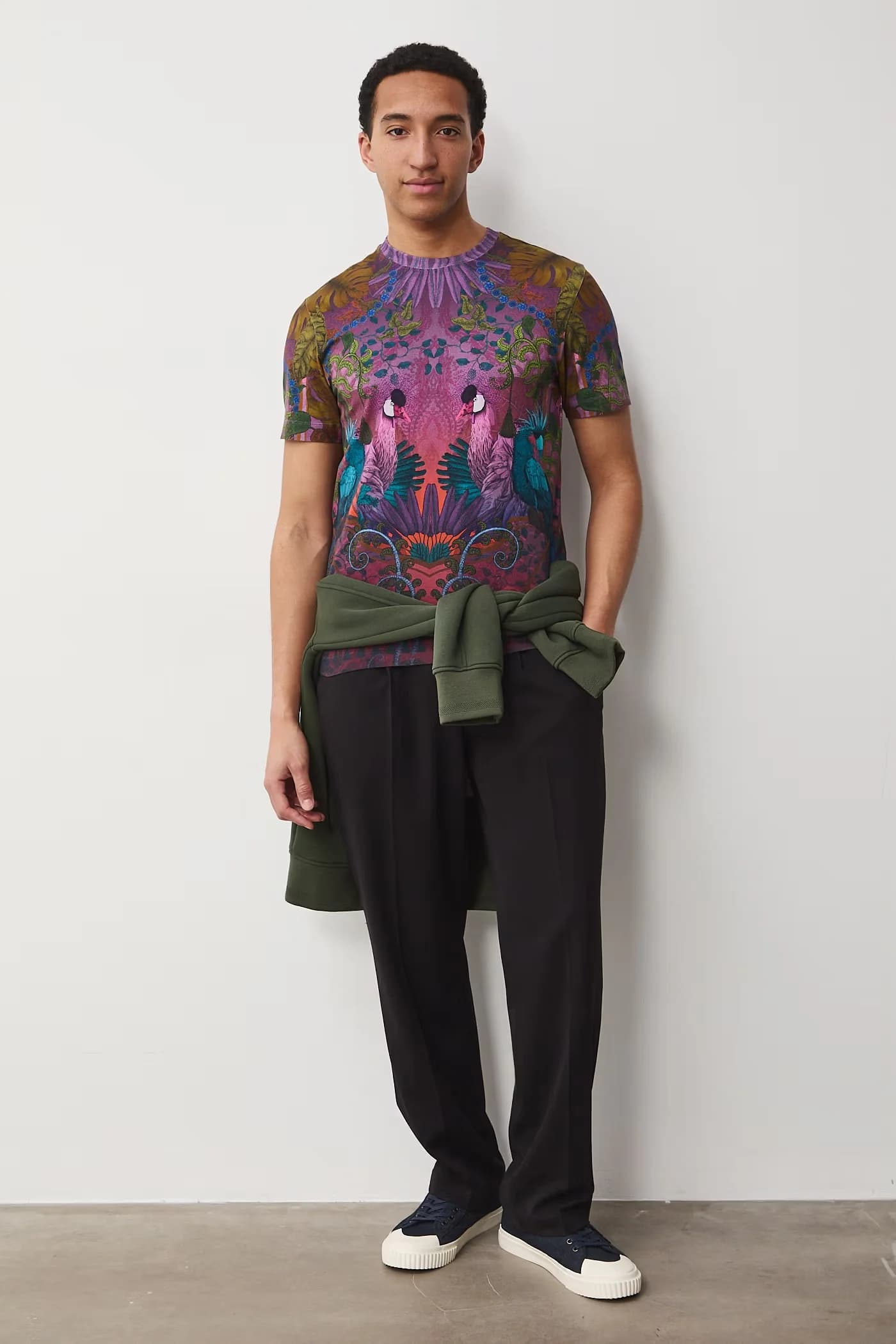 Мужская футболка из хлопка с эластаном - фото 3