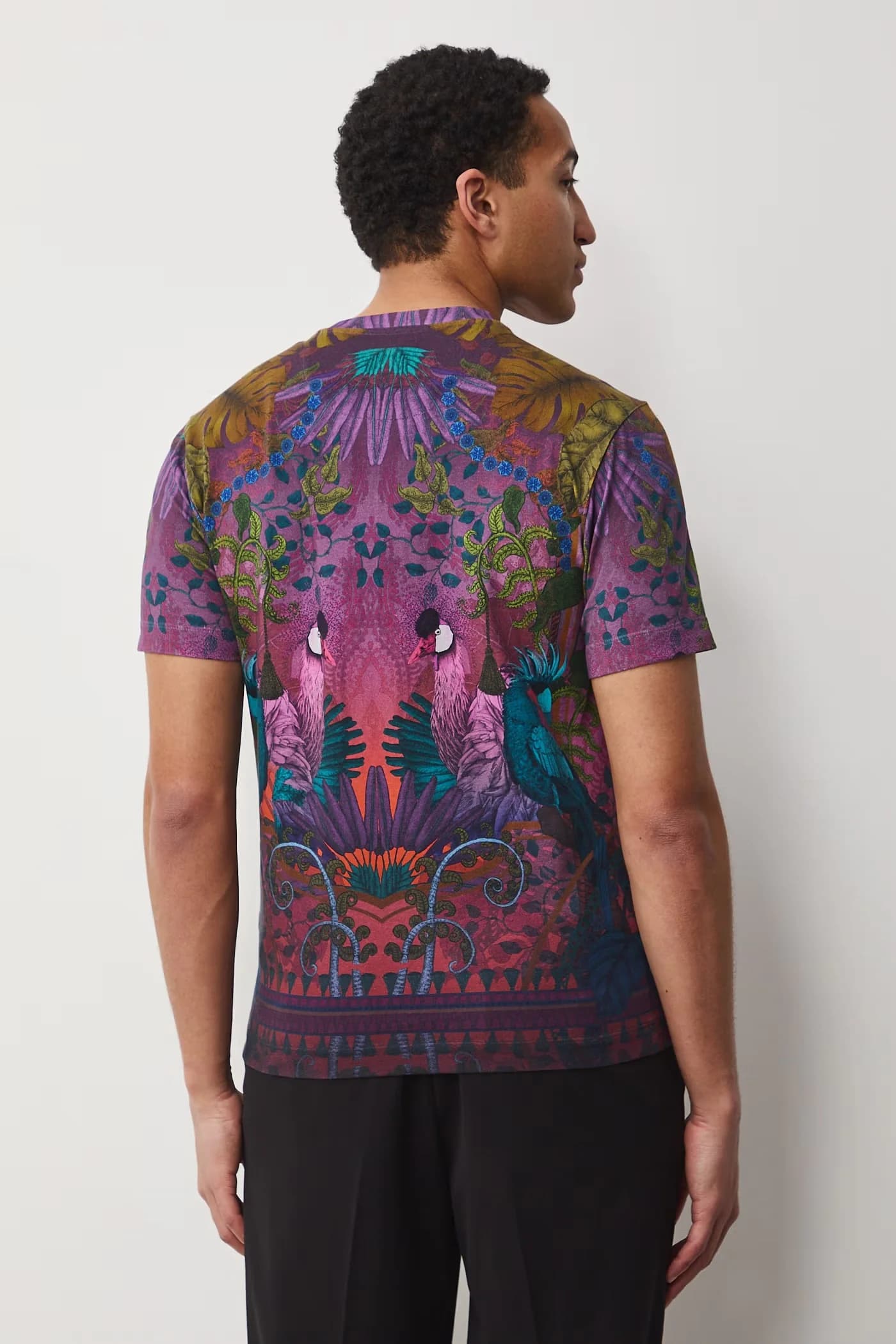 Мужская футболка из хлопка с эластаном - фото 4