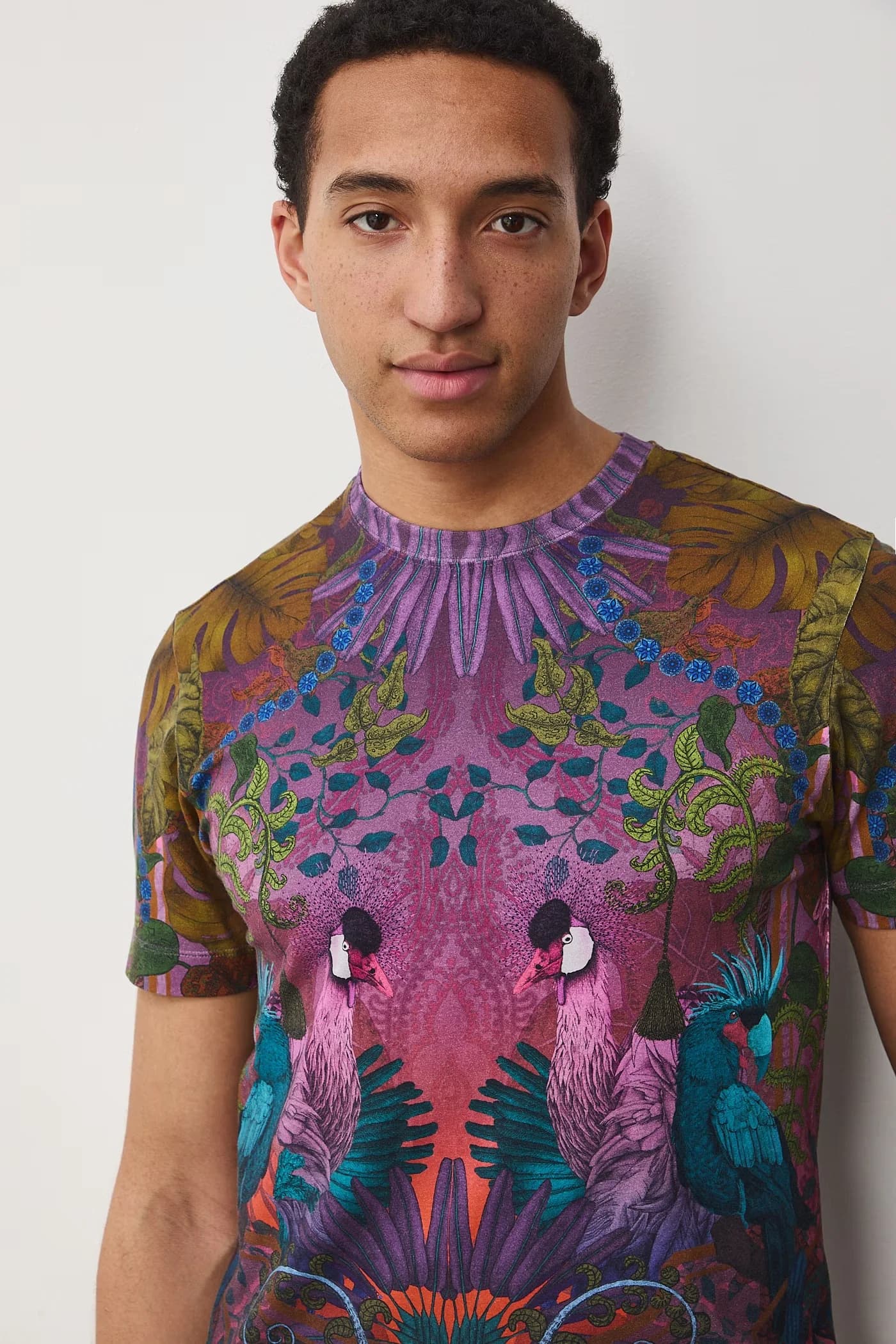 Мужская футболка из хлопка с эластаном - фото 5