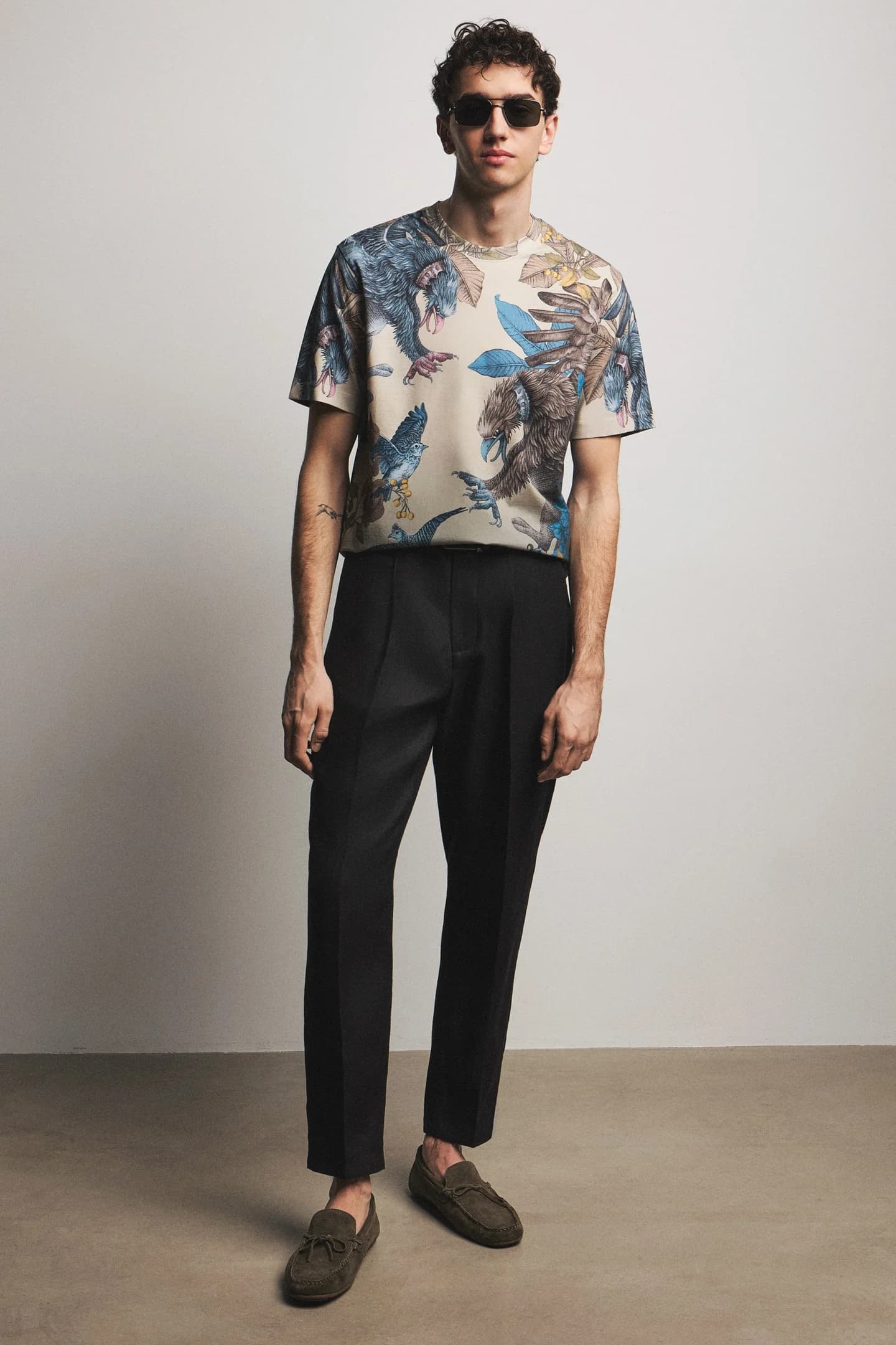 Мужская футболка из хлопка с эластаном