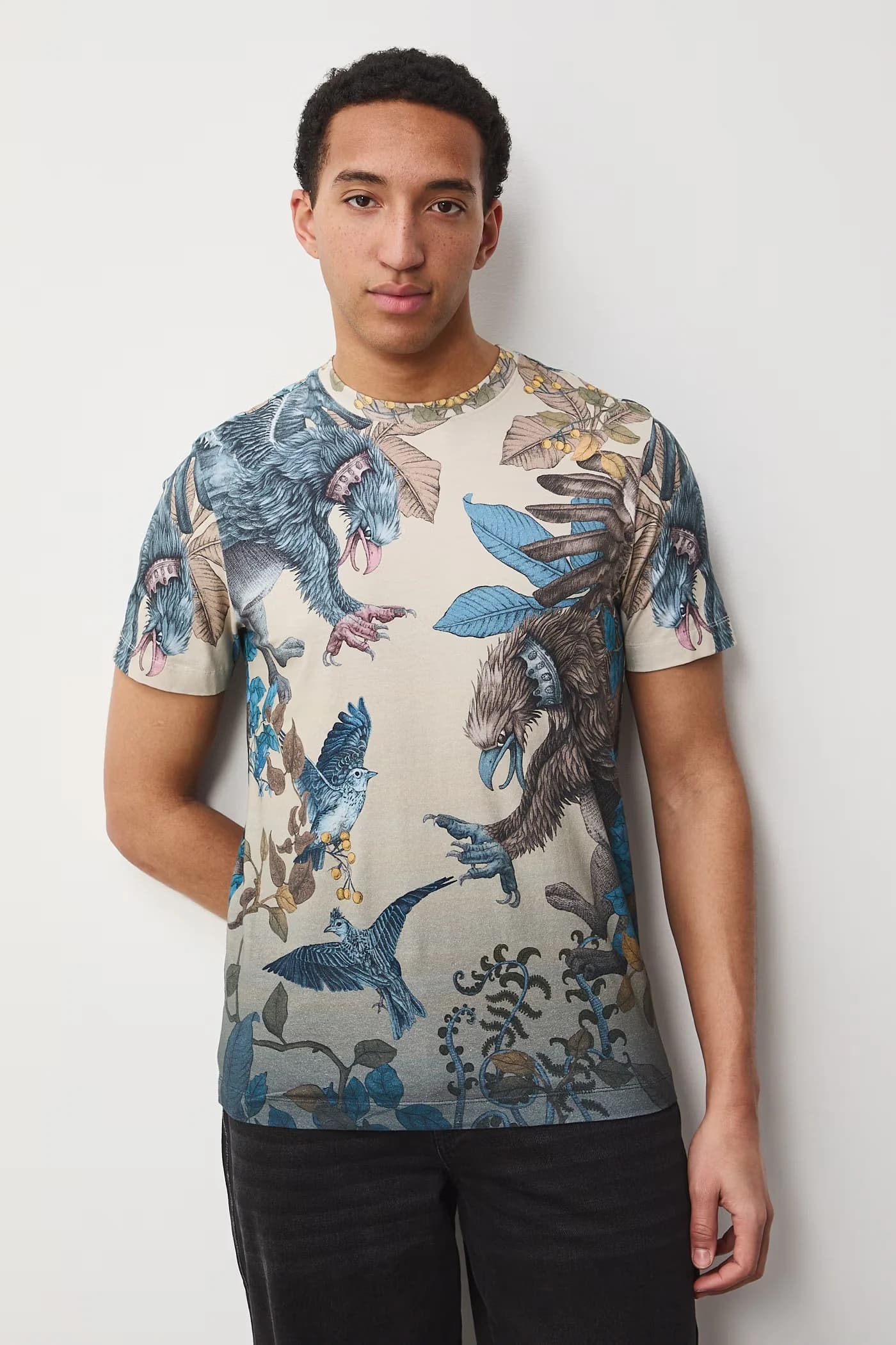 Мужская футболка из хлопка с эластаном - фото 2