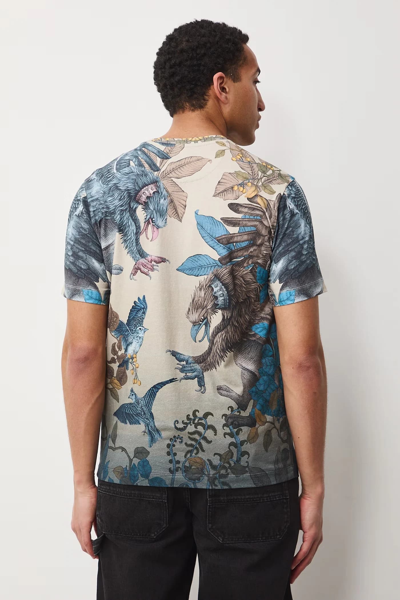 Мужская футболка из хлопка с эластаном - фото 4