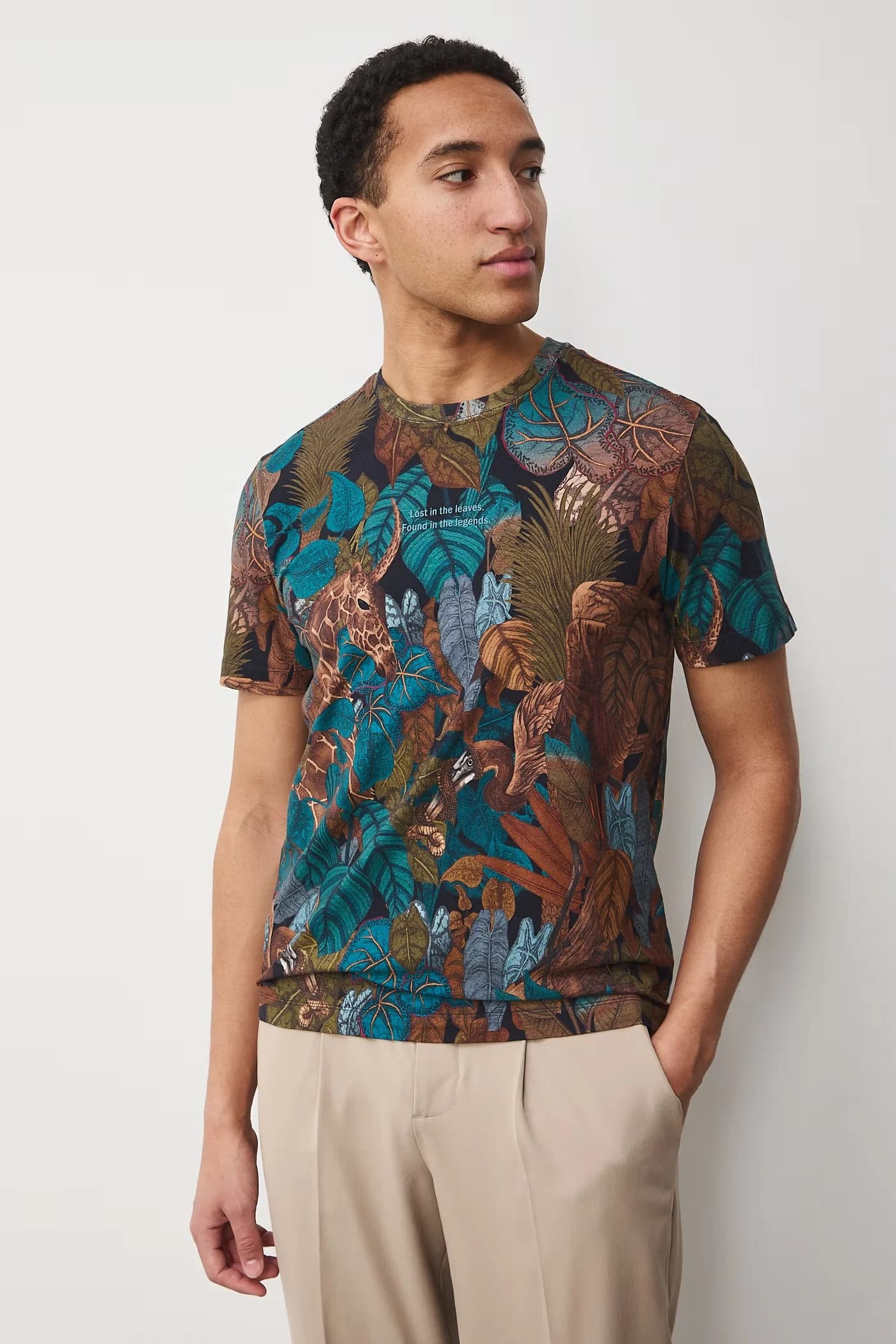 Мужская футболка из хлопка с эластаном - фото 2