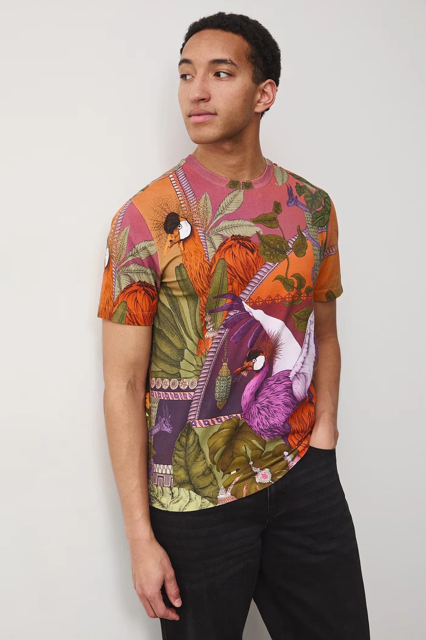 Мужская футболка из хлопка с эластаном - фото 2