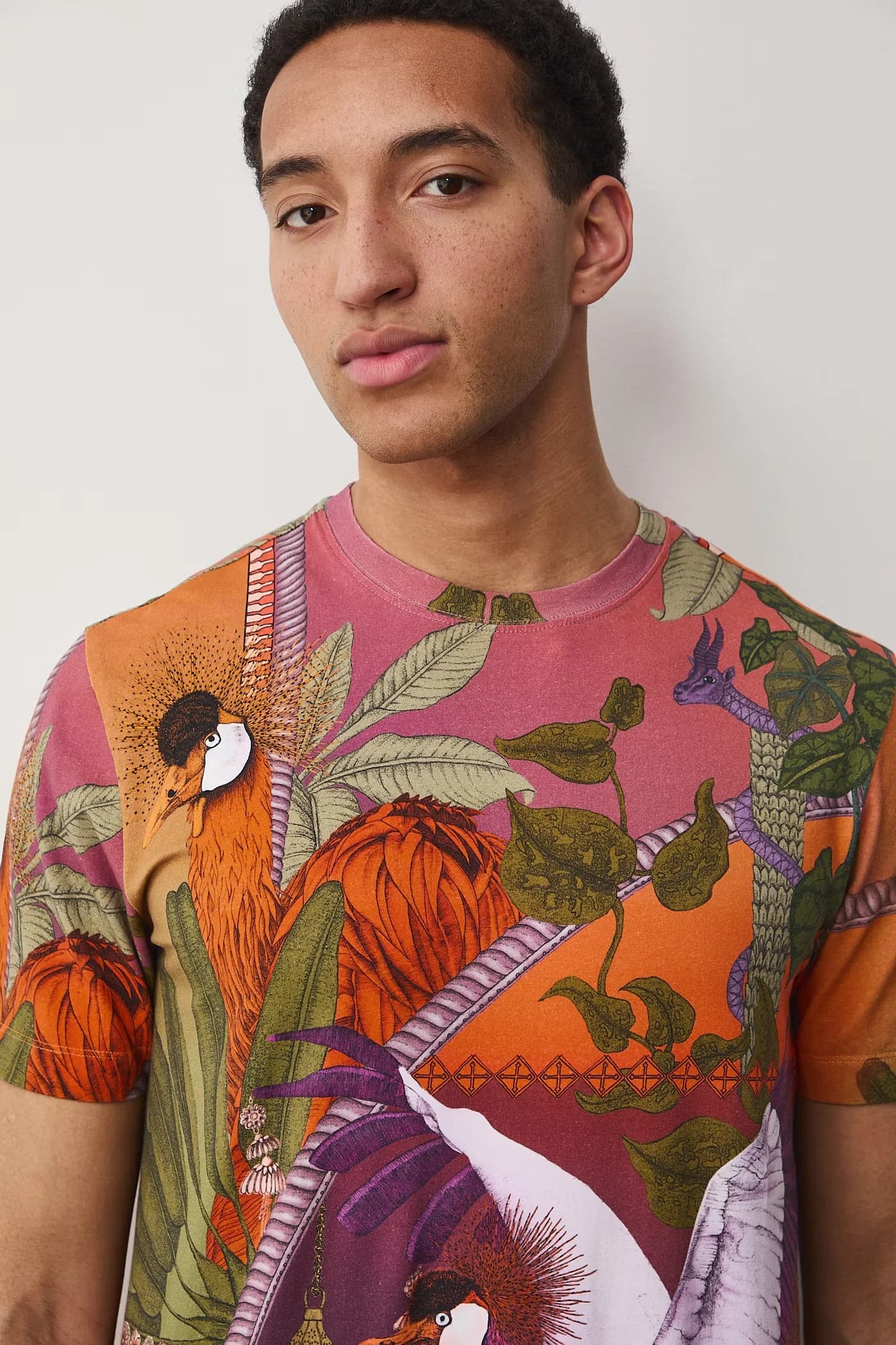 Мужская футболка из хлопка с эластаном - фото 4