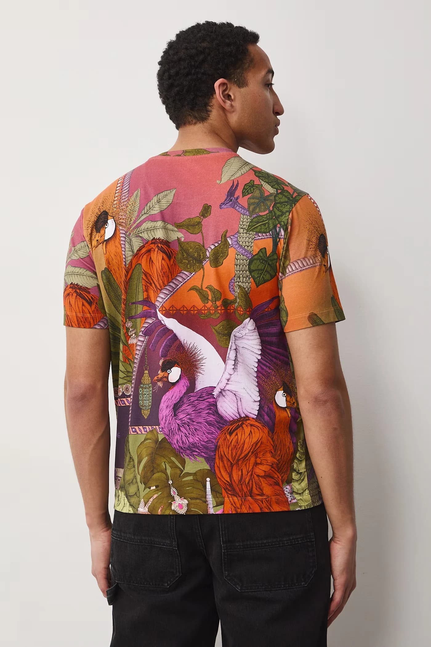 Мужская футболка из хлопка с эластаном - фото 5