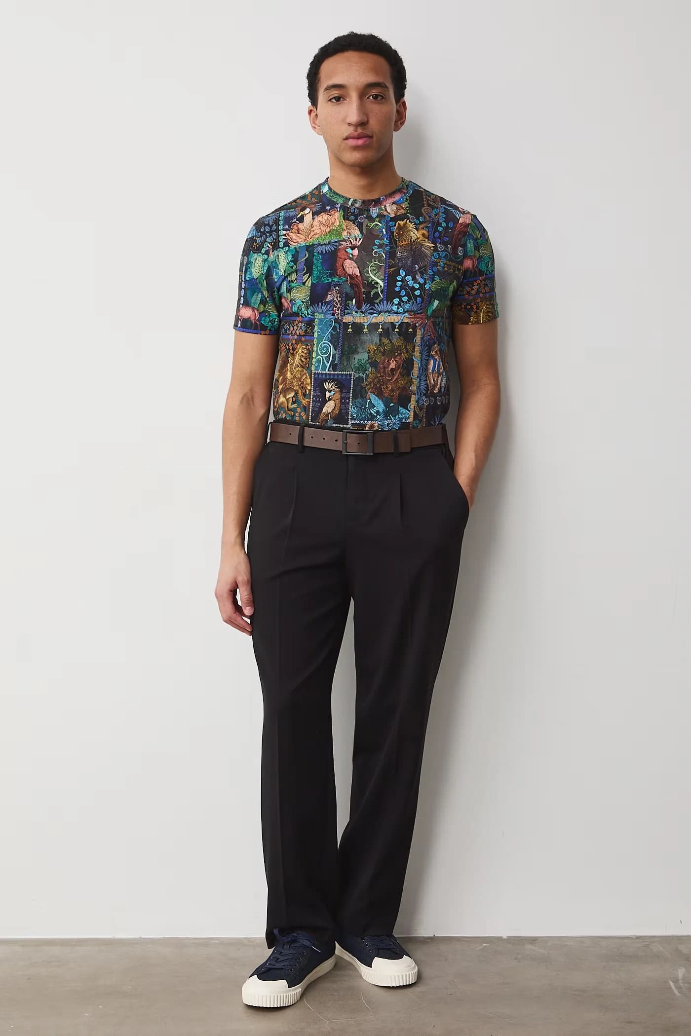 Мужская футболка из хлопка с эластаном - фото 3