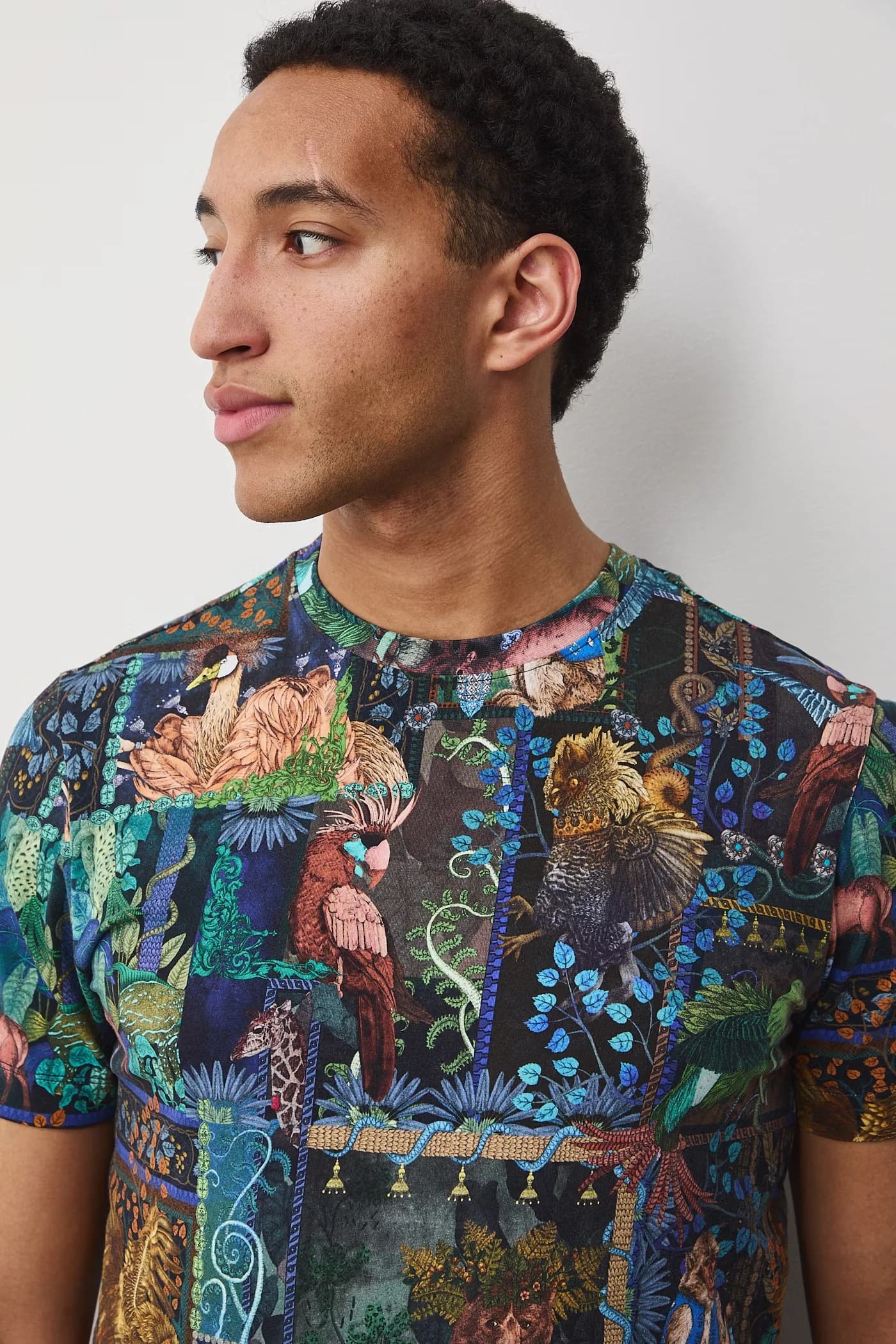 Мужская футболка из хлопка с эластаном - фото 5